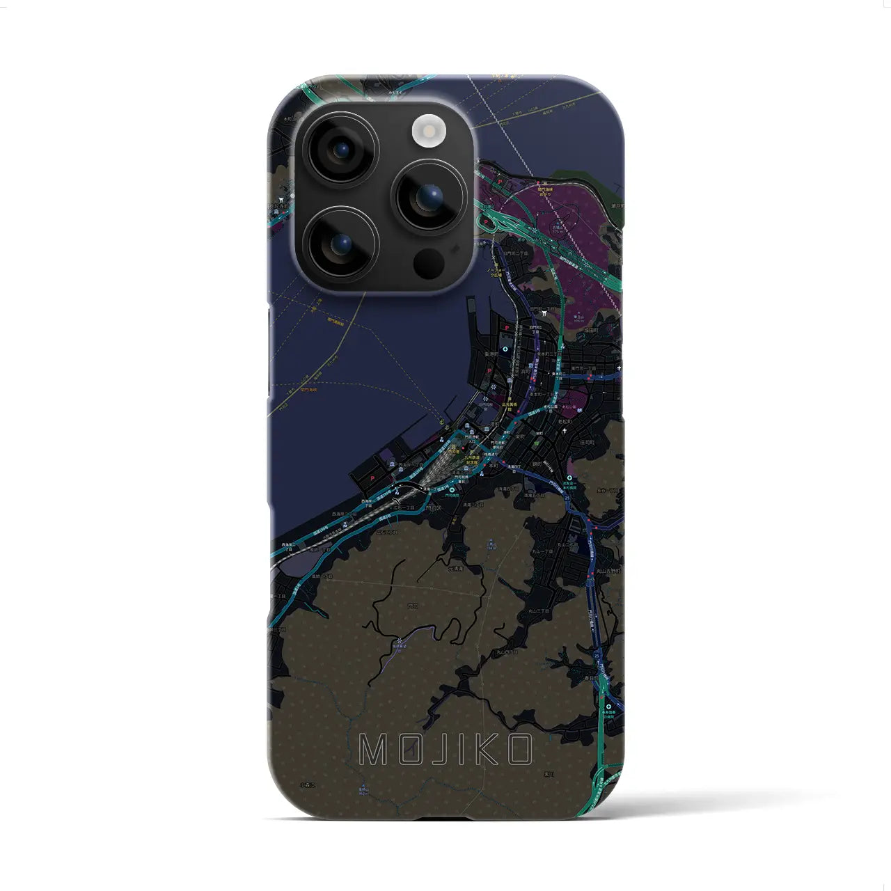 【門司港(福岡県)】地図柄iPhoneケース(バックカバータイプ)