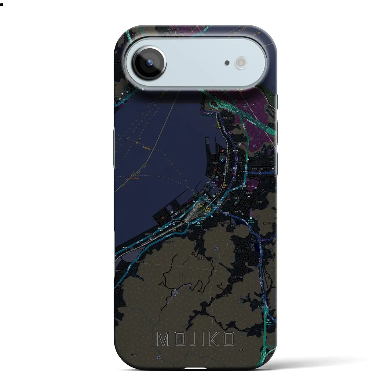 【門司港(福岡県)】地図柄iPhoneケース(バックカバータイプ)