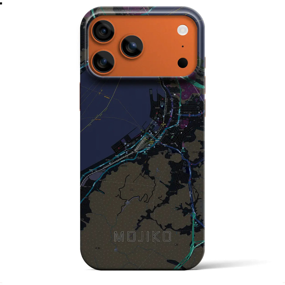 【門司港(福岡県)】地図柄iPhoneケース(バックカバータイプ)