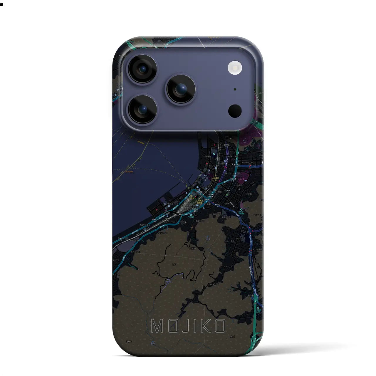 【門司港(福岡県)】地図柄iPhoneケース(バックカバータイプ)