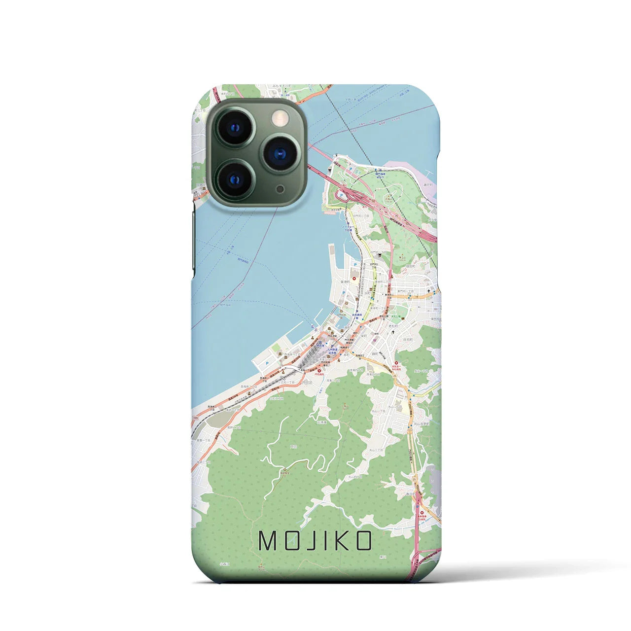 【門司港(福岡県)】地図柄iPhoneケース(バックカバータイプ)