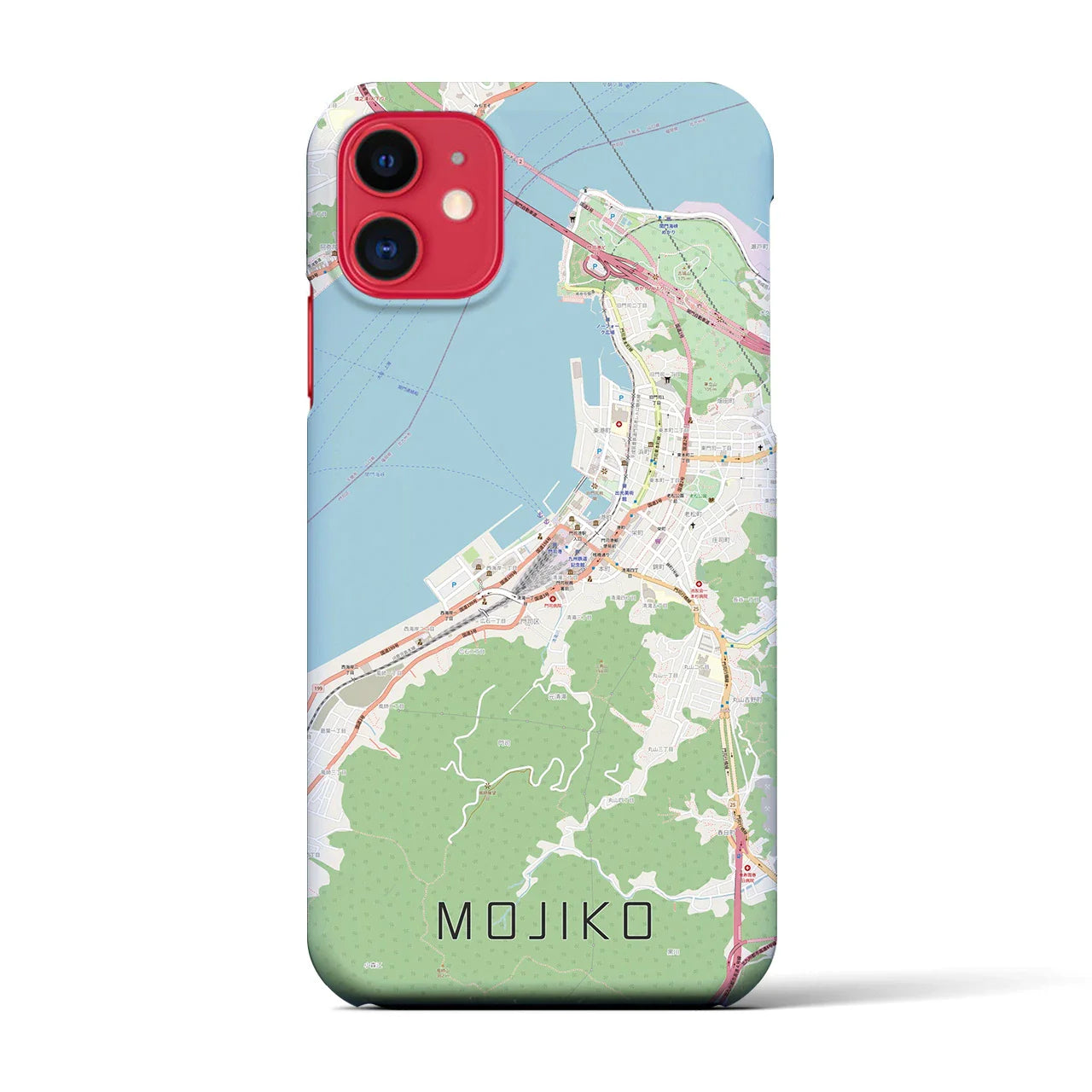 【門司港(福岡県)】地図柄iPhoneケース(バックカバータイプ)
