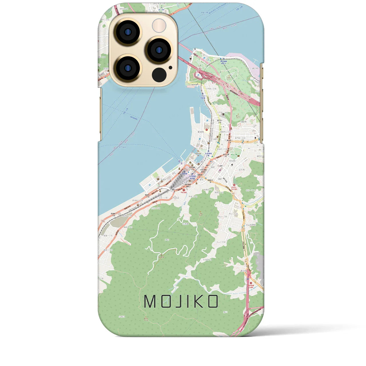 【門司港(福岡県)】地図柄iPhoneケース(バックカバータイプ)