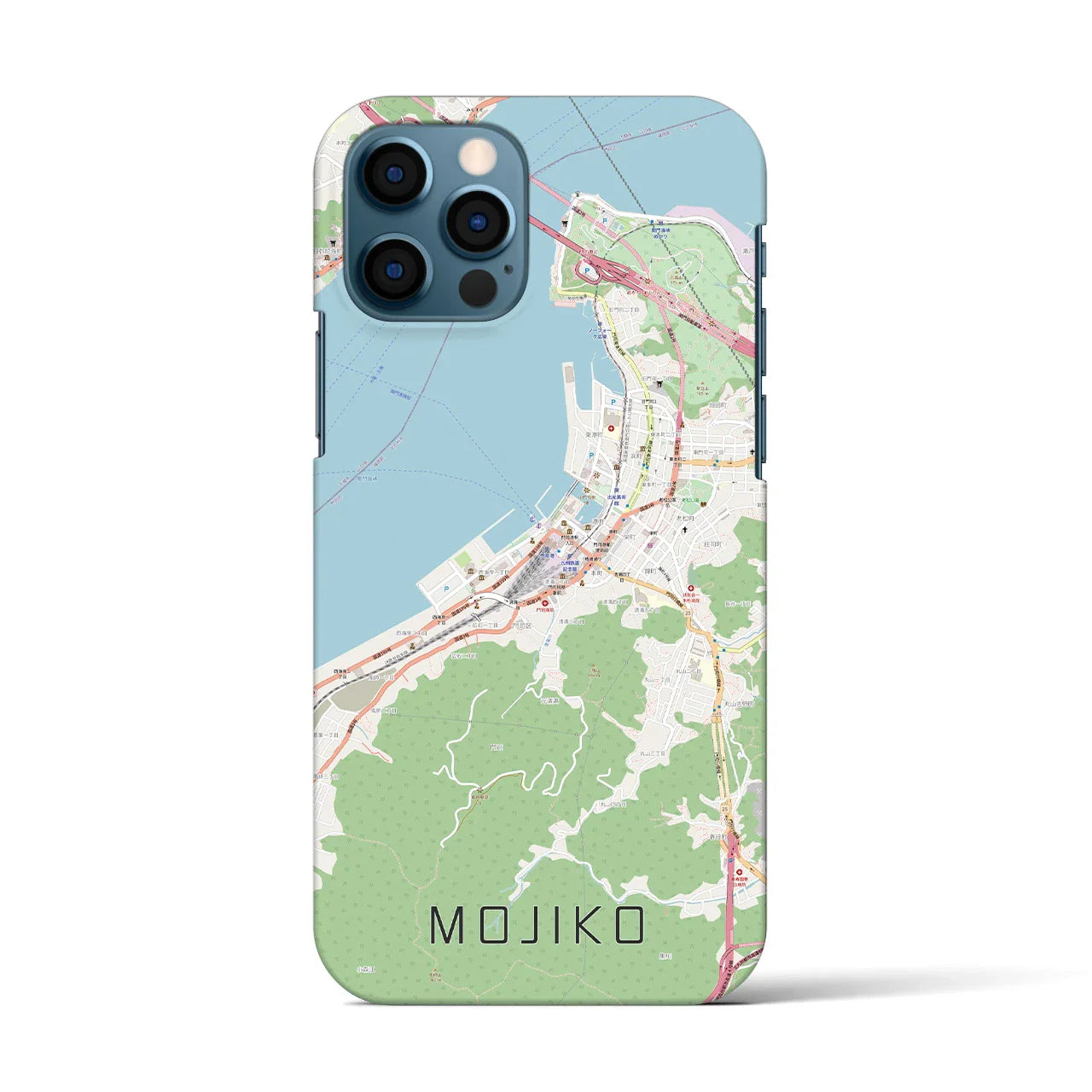 【門司港(福岡県)】地図柄iPhoneケース(バックカバータイプ)