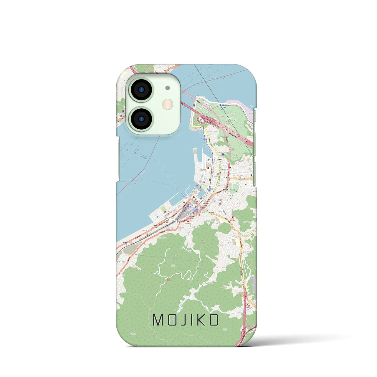 【門司港(福岡県)】地図柄iPhoneケース(バックカバータイプ)