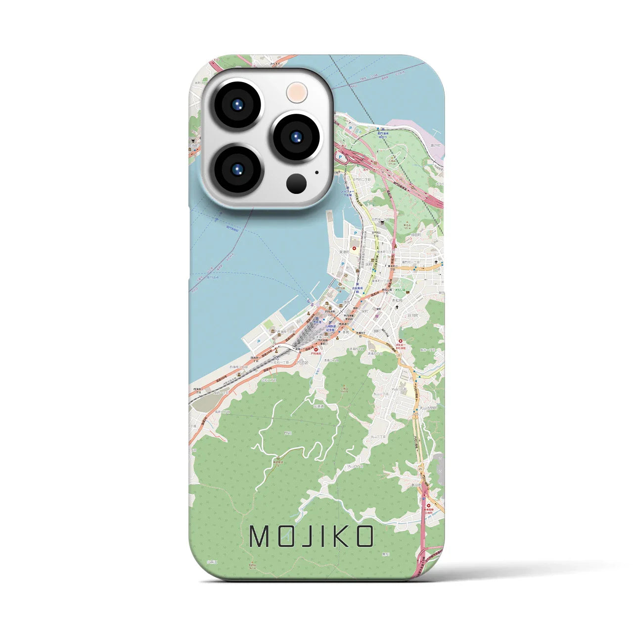 【門司港(福岡県)】地図柄iPhoneケース(バックカバータイプ)