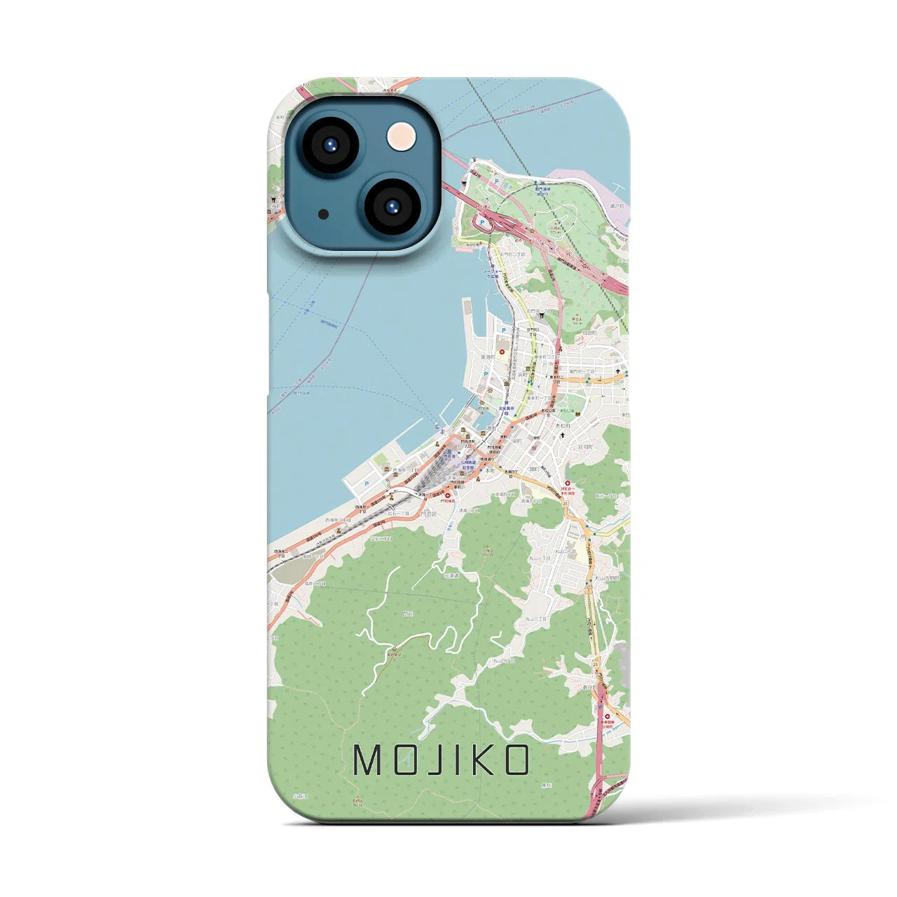 【門司港(福岡県)】地図柄iPhoneケース(バックカバータイプ)
