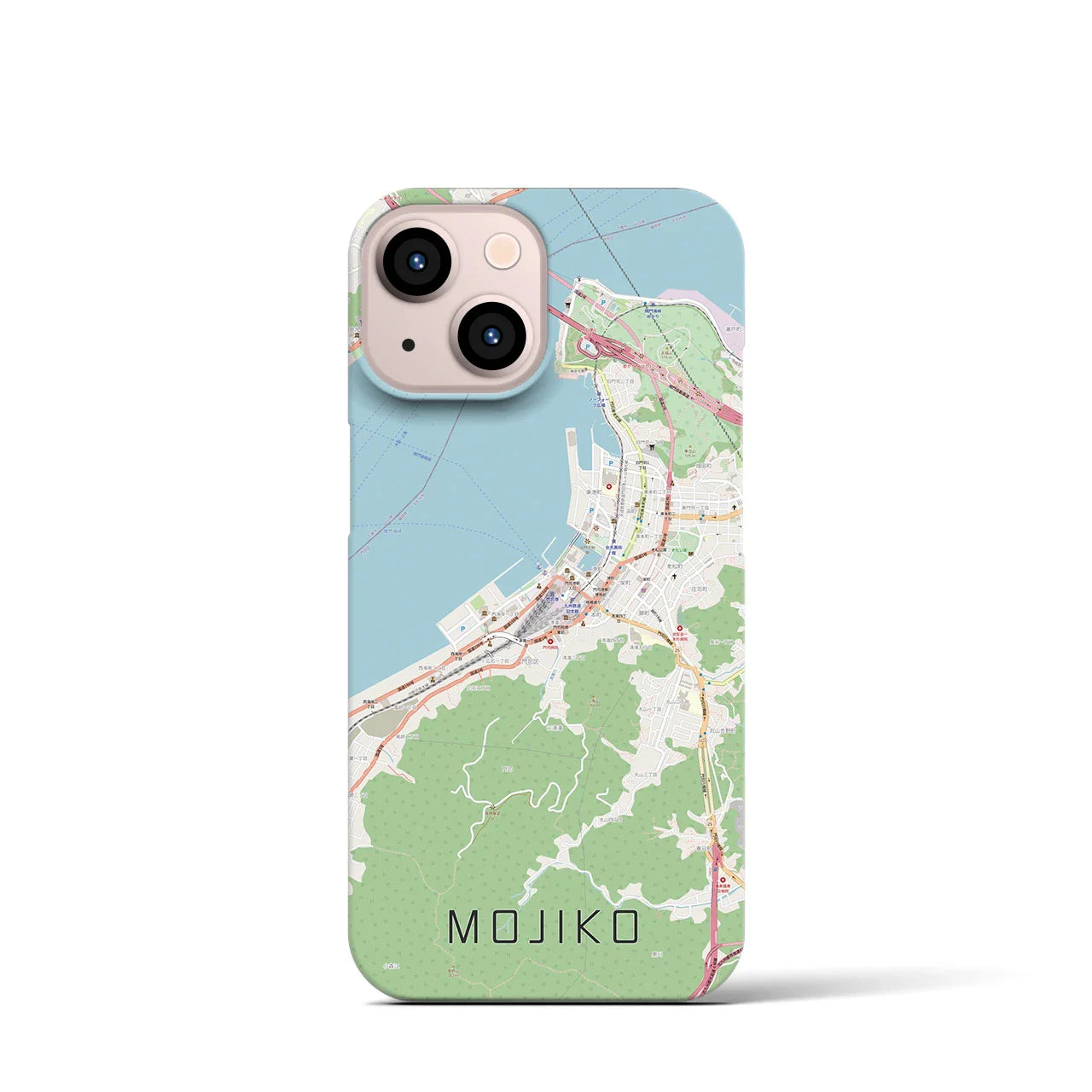 【門司港(福岡県)】地図柄iPhoneケース(バックカバータイプ)