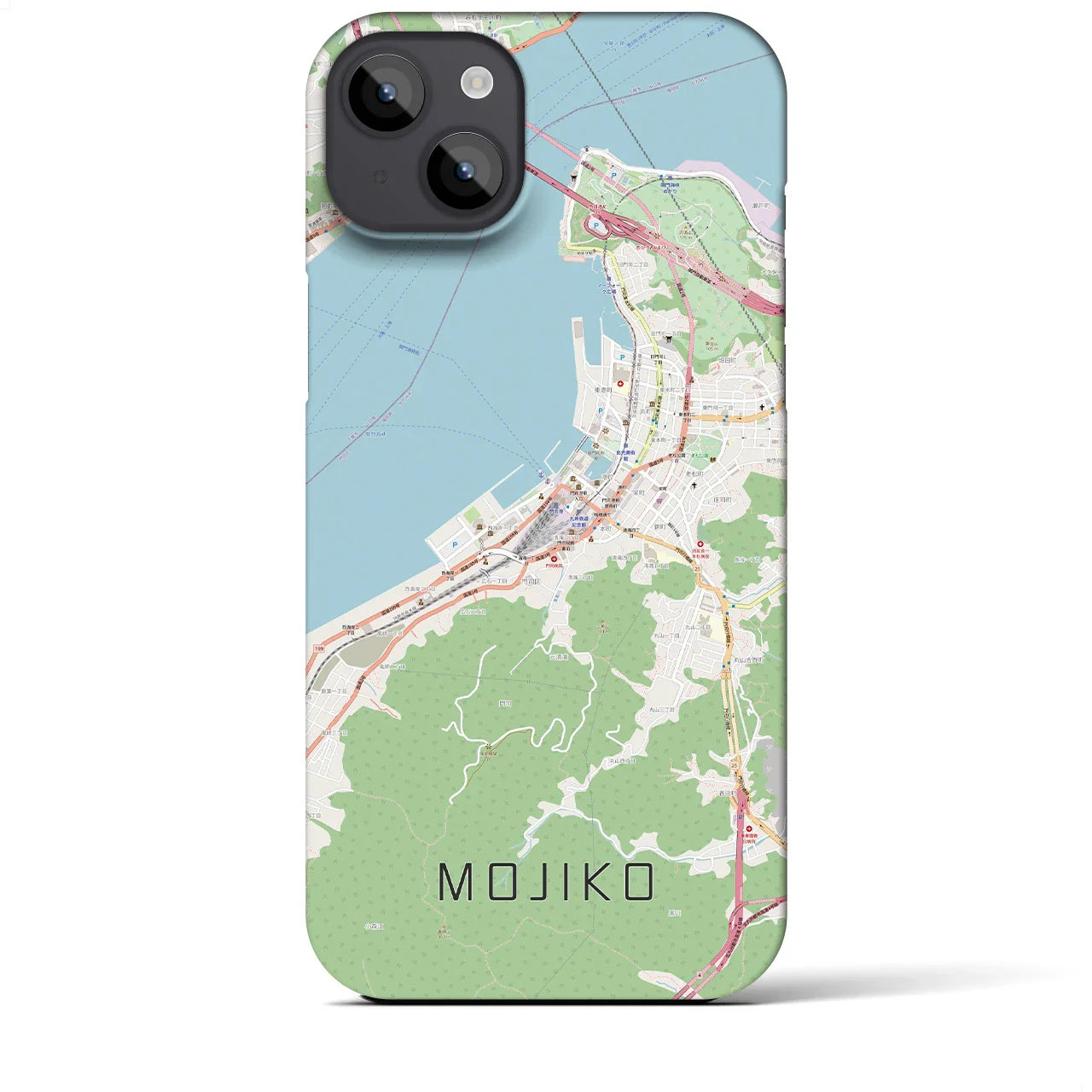 【門司港(福岡県)】地図柄iPhoneケース(バックカバータイプ)