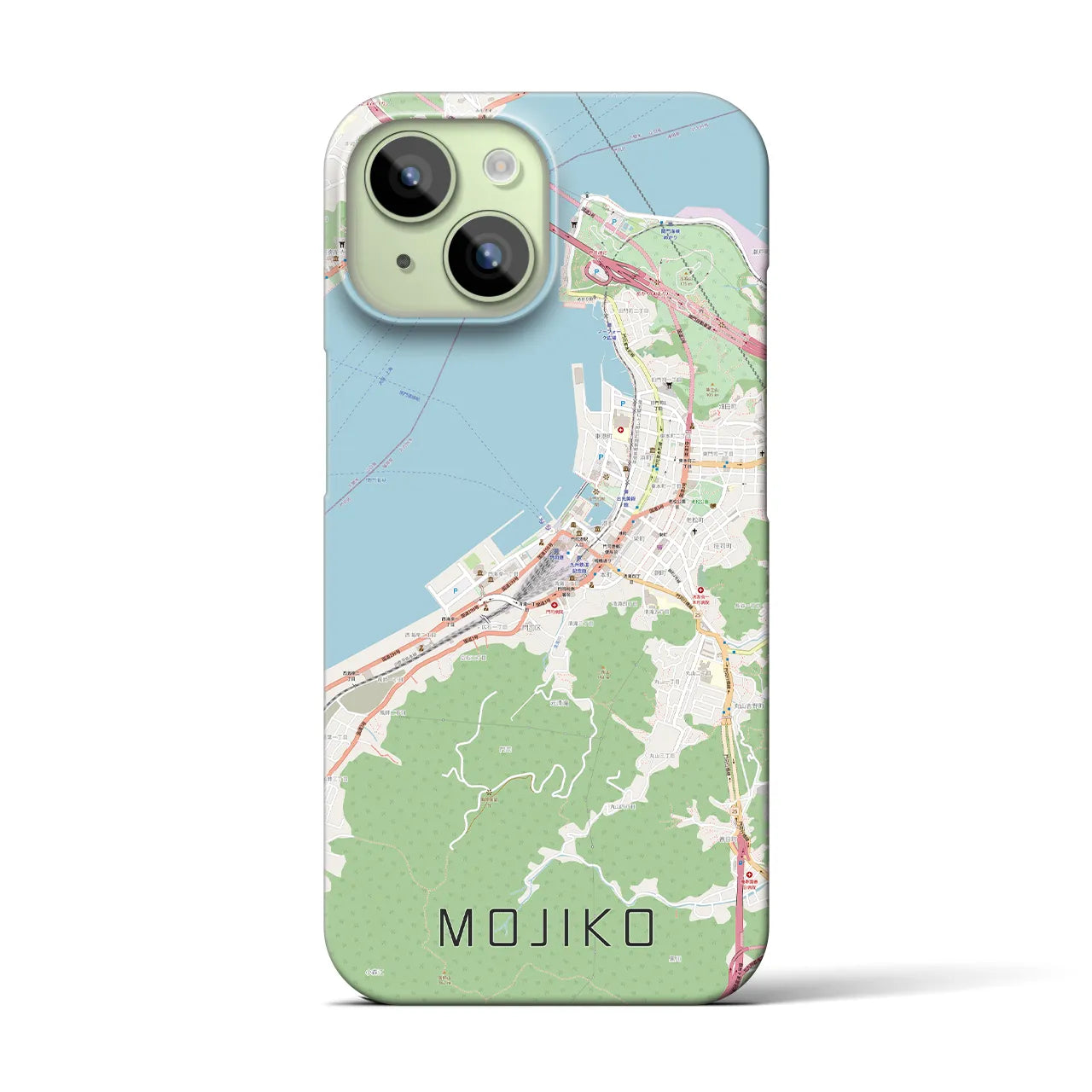 【門司港(福岡県)】地図柄iPhoneケース(バックカバータイプ)