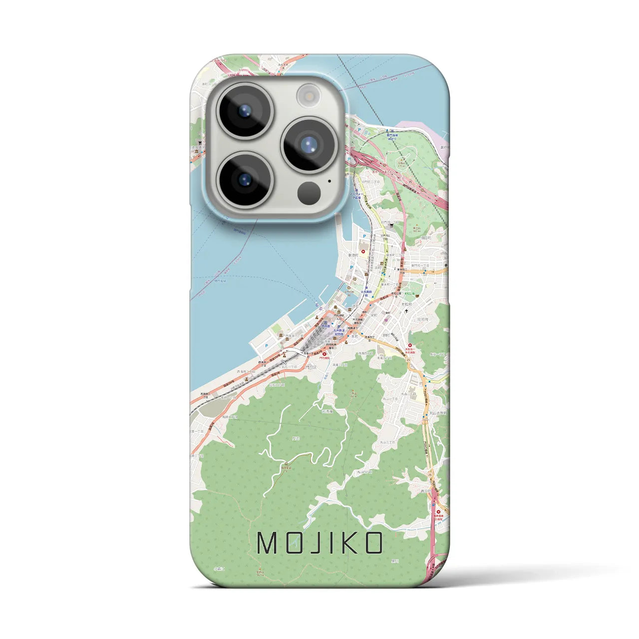 【門司港(福岡県)】地図柄iPhoneケース(バックカバータイプ)
