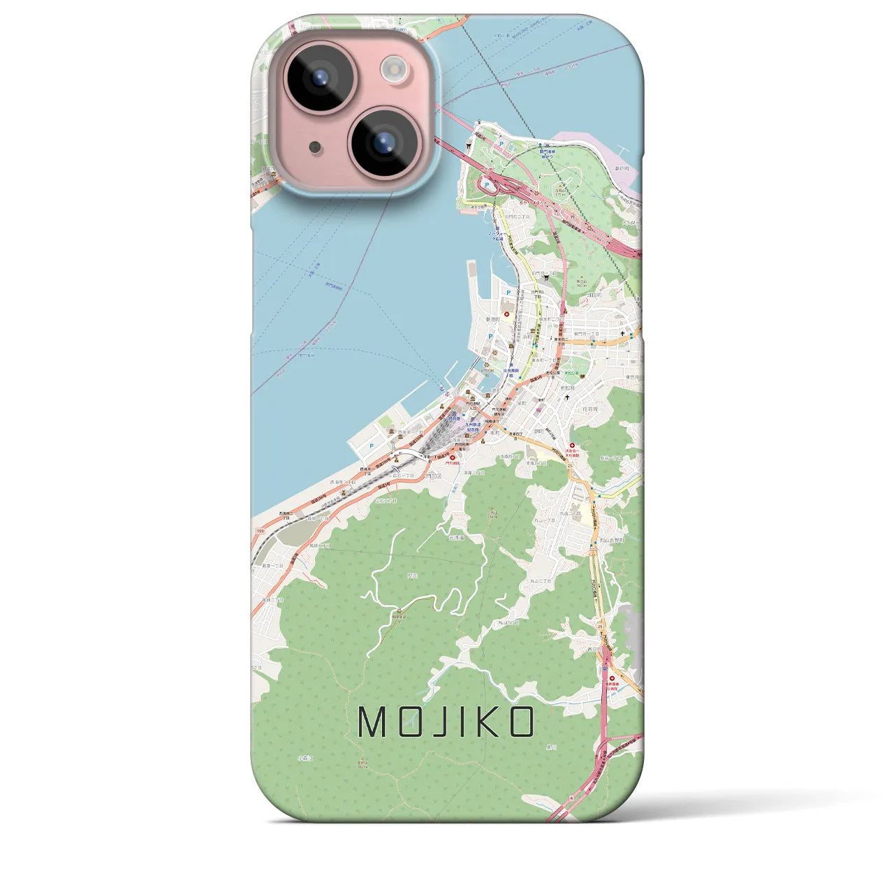 【門司港(福岡県)】地図柄iPhoneケース(バックカバータイプ)