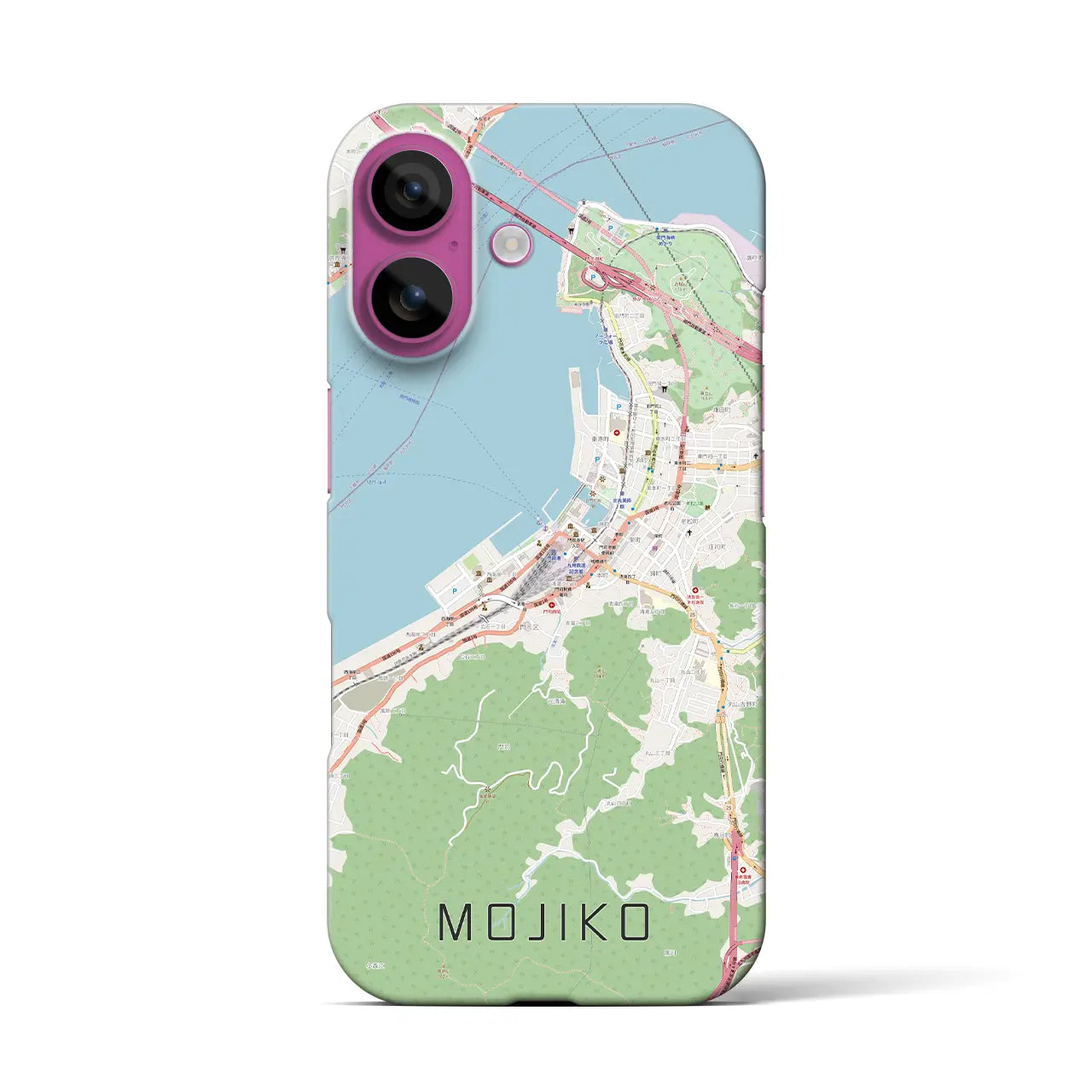 【門司港(福岡県)】地図柄iPhoneケース(バックカバータイプ)