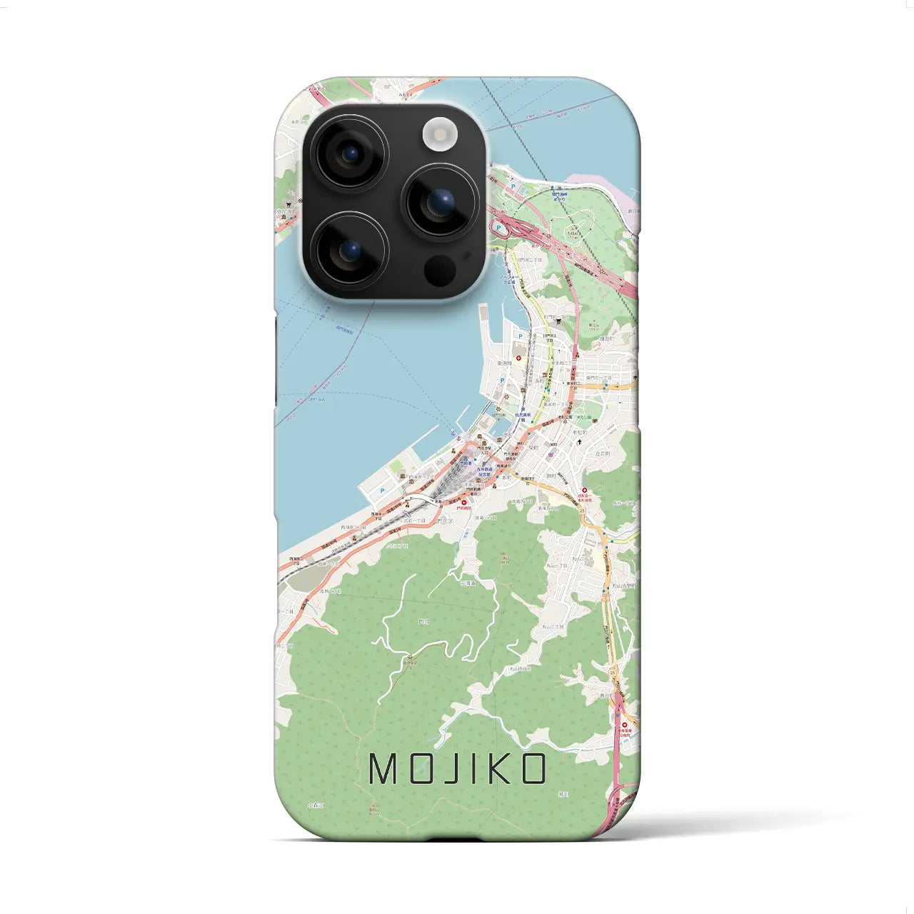 【門司港(福岡県)】地図柄iPhoneケース(バックカバータイプ)