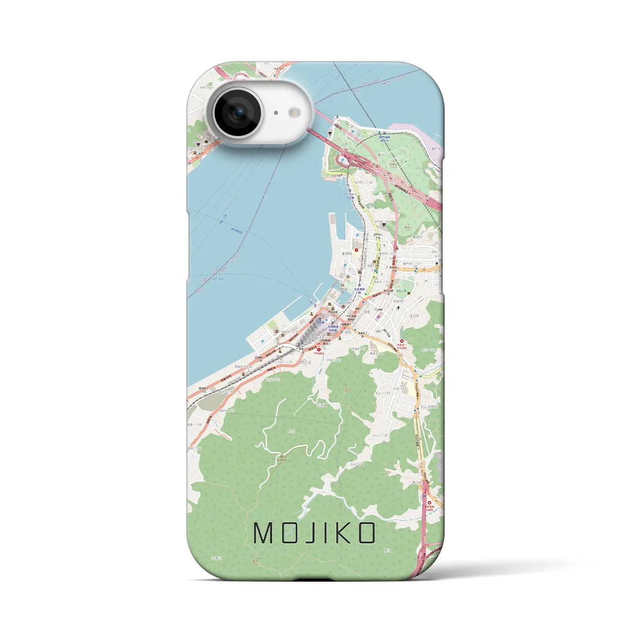 【門司港(福岡県)】地図柄iPhoneケース(バックカバータイプ)