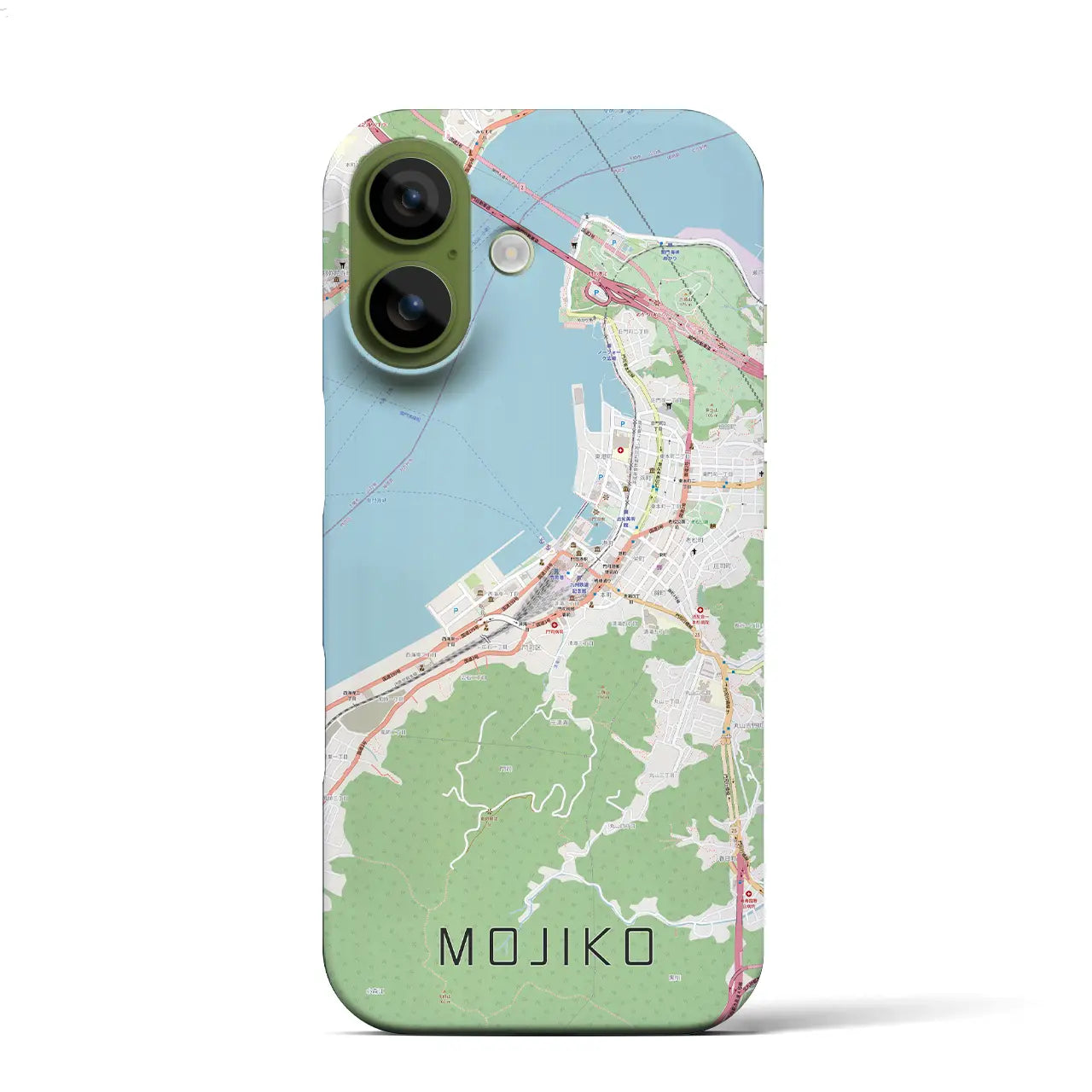 【門司港(福岡県)】地図柄iPhoneケース(バックカバータイプ)