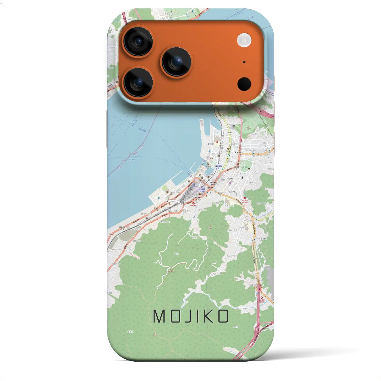 【門司港(福岡県)】地図柄iPhoneケース(バックカバータイプ)