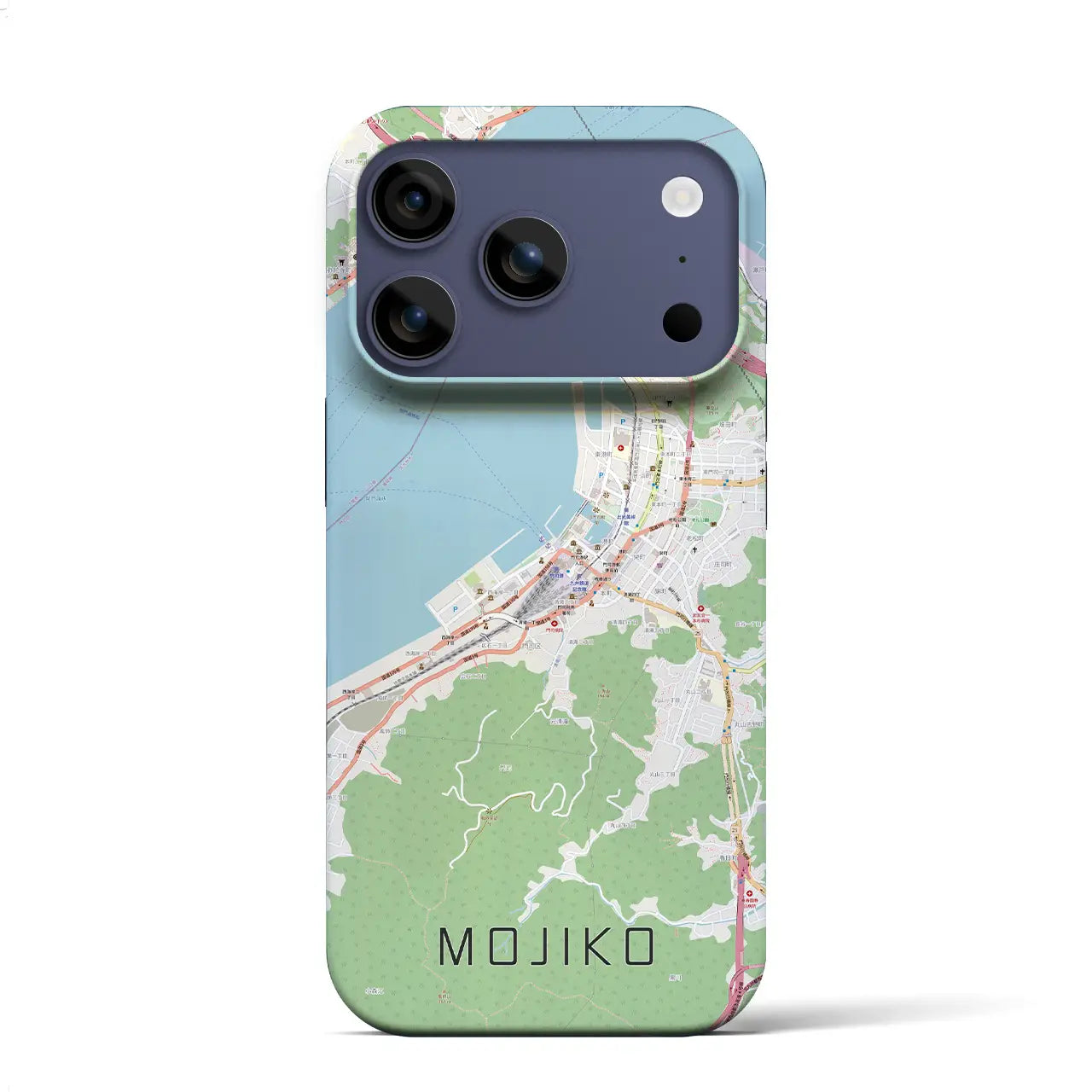 【門司港(福岡県)】地図柄iPhoneケース(バックカバータイプ)