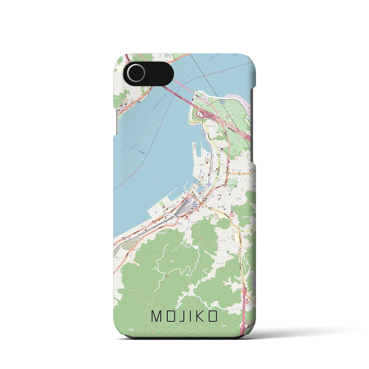 【門司港(福岡県)】地図柄iPhoneケース(バックカバータイプ)