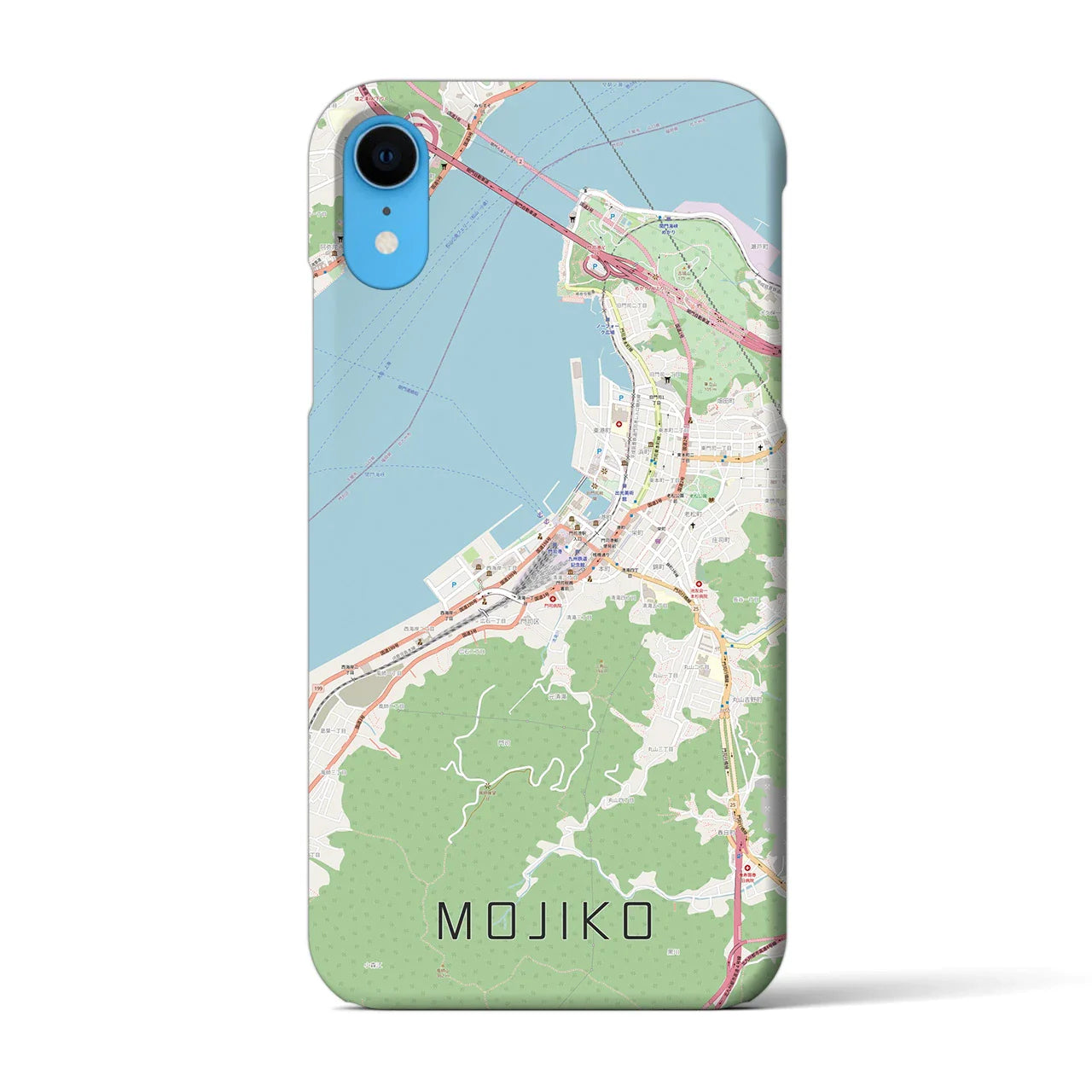 【門司港(福岡県)】地図柄iPhoneケース(バックカバータイプ)