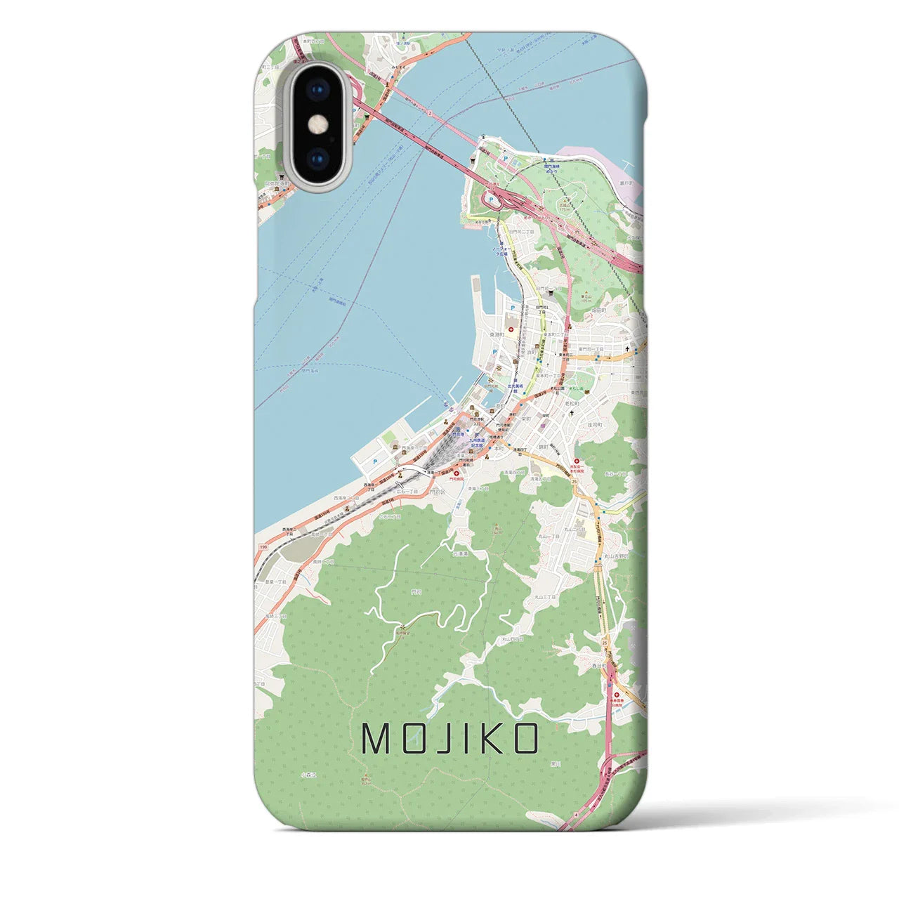 【門司港(福岡県)】地図柄iPhoneケース(バックカバータイプ)