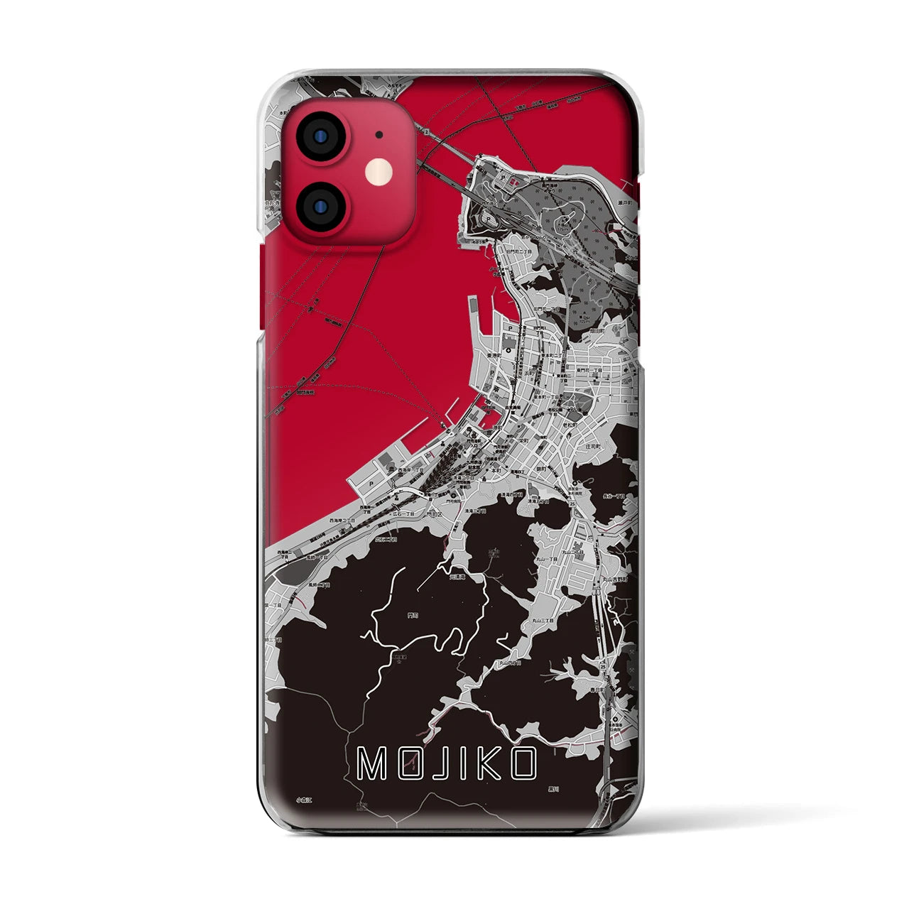 【門司港(福岡県)】地図柄iPhoneケース(クリアタイプ)
