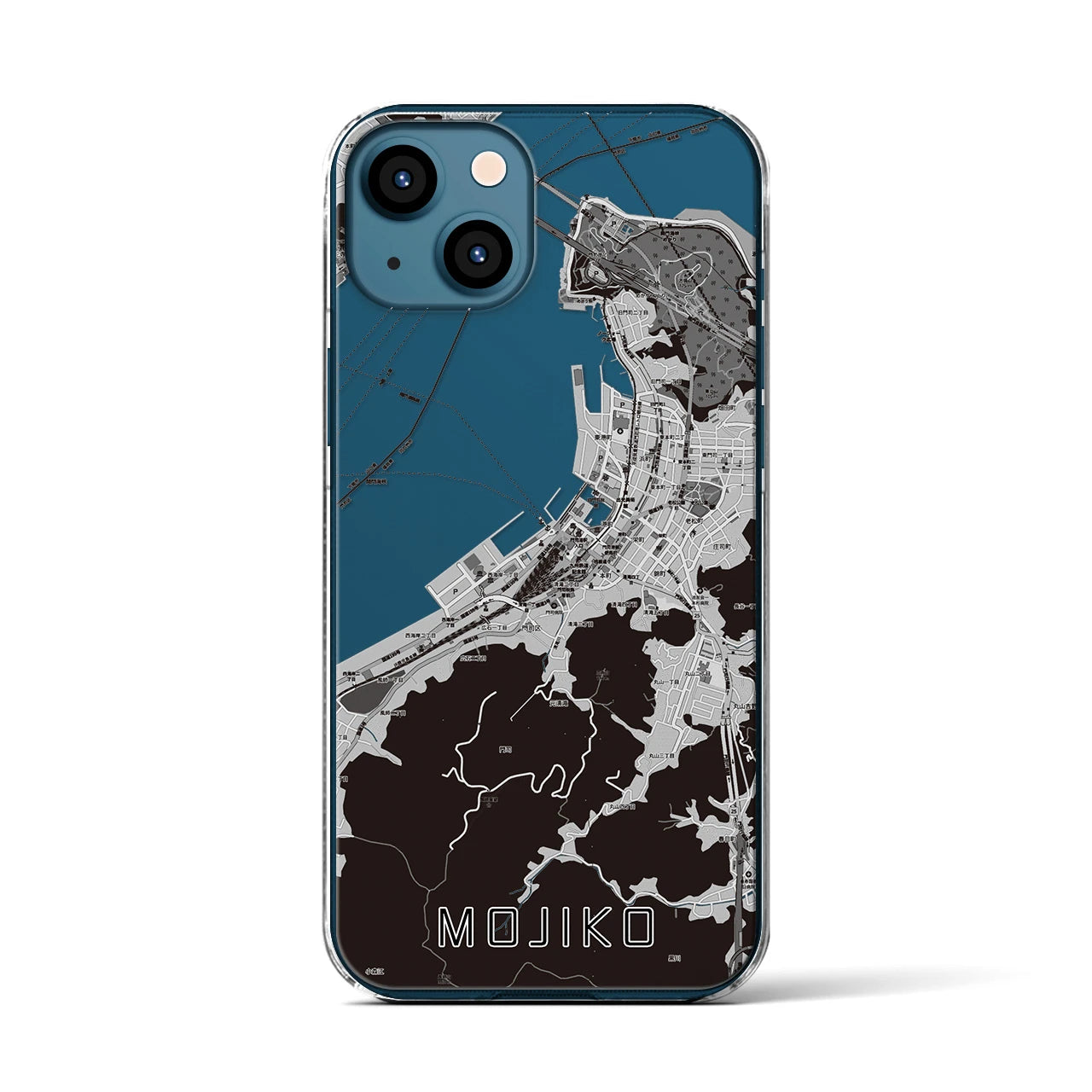 【門司港(福岡県)】地図柄iPhoneケース(クリアタイプ)