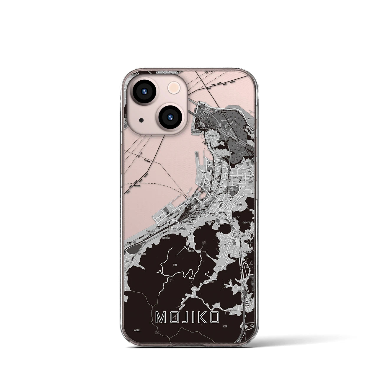 【門司港(福岡県)】地図柄iPhoneケース(クリアタイプ)