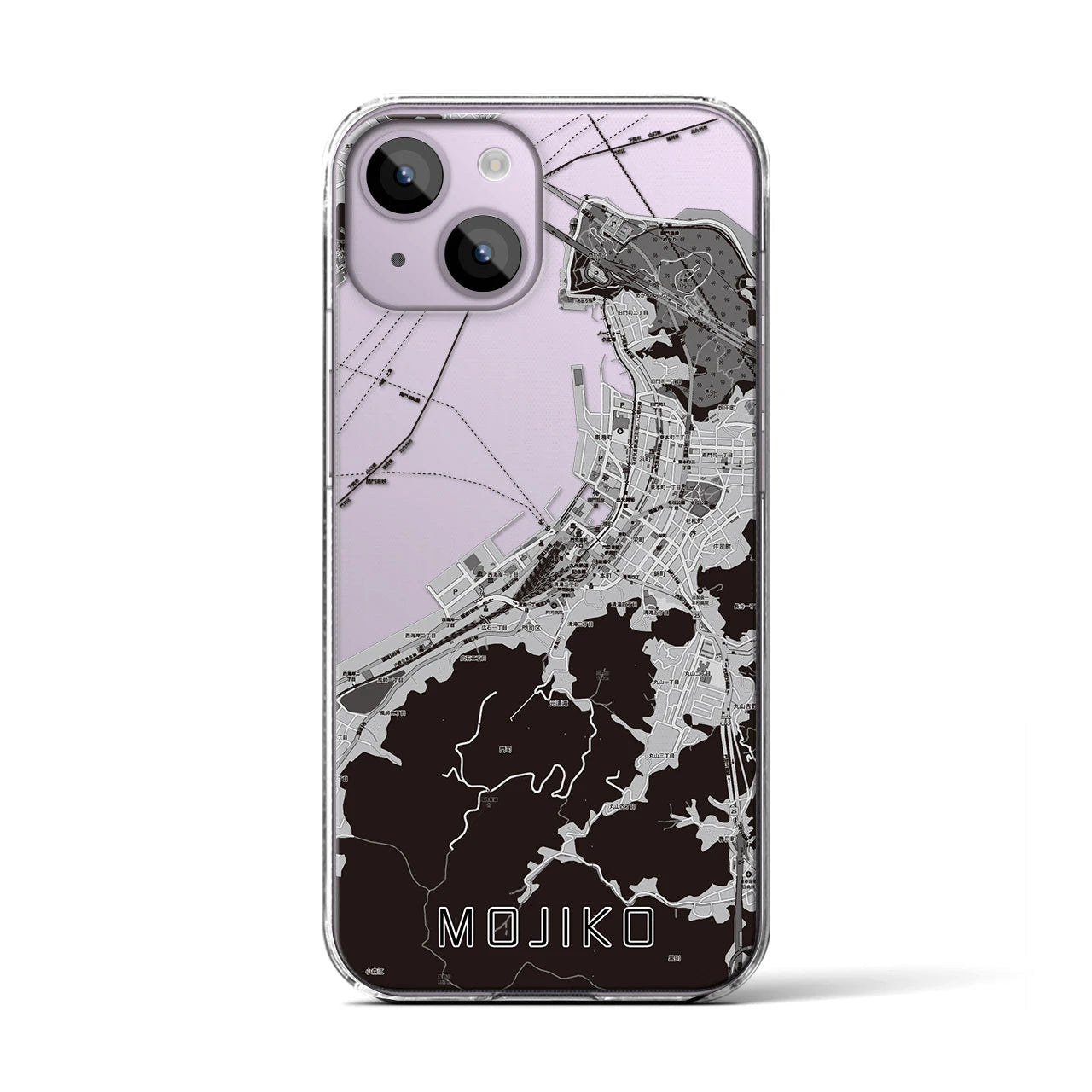 【門司港(福岡県)】地図柄iPhoneケース(クリアタイプ)