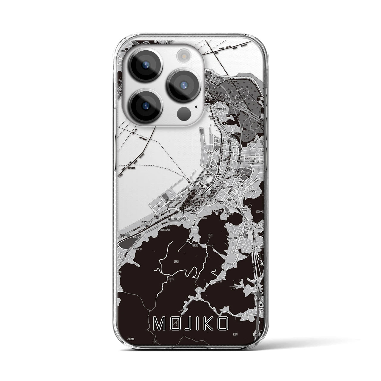 【門司港(福岡県)】地図柄iPhoneケース(クリアタイプ)