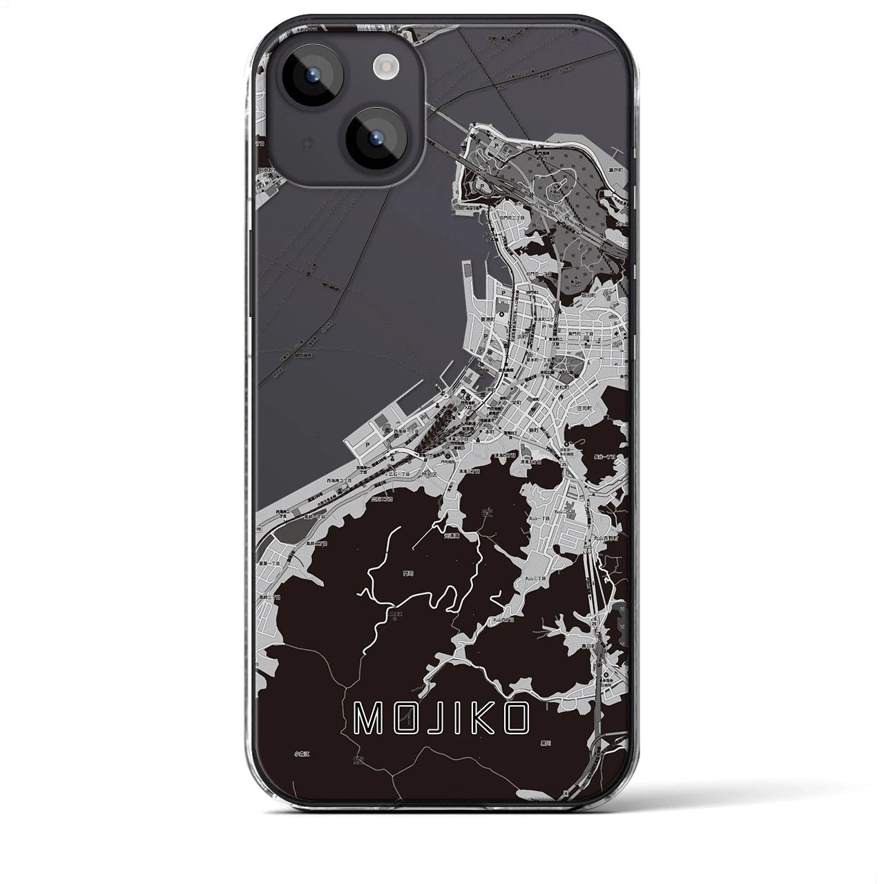 【門司港(福岡県)】地図柄iPhoneケース(クリアタイプ)