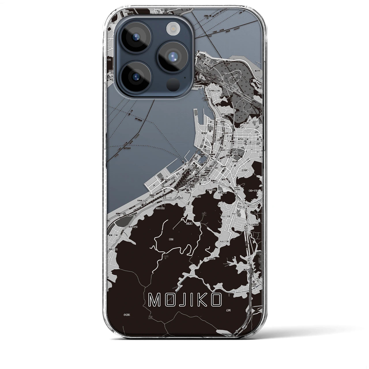 【門司港(福岡県)】地図柄iPhoneケース(クリアタイプ)