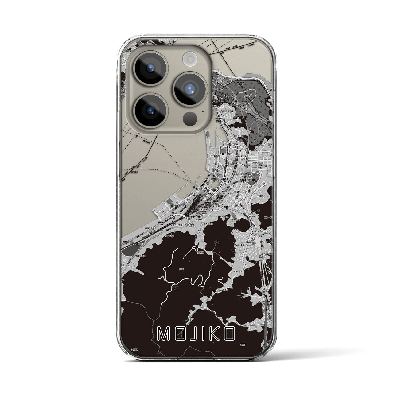 【門司港(福岡県)】地図柄iPhoneケース(クリアタイプ)