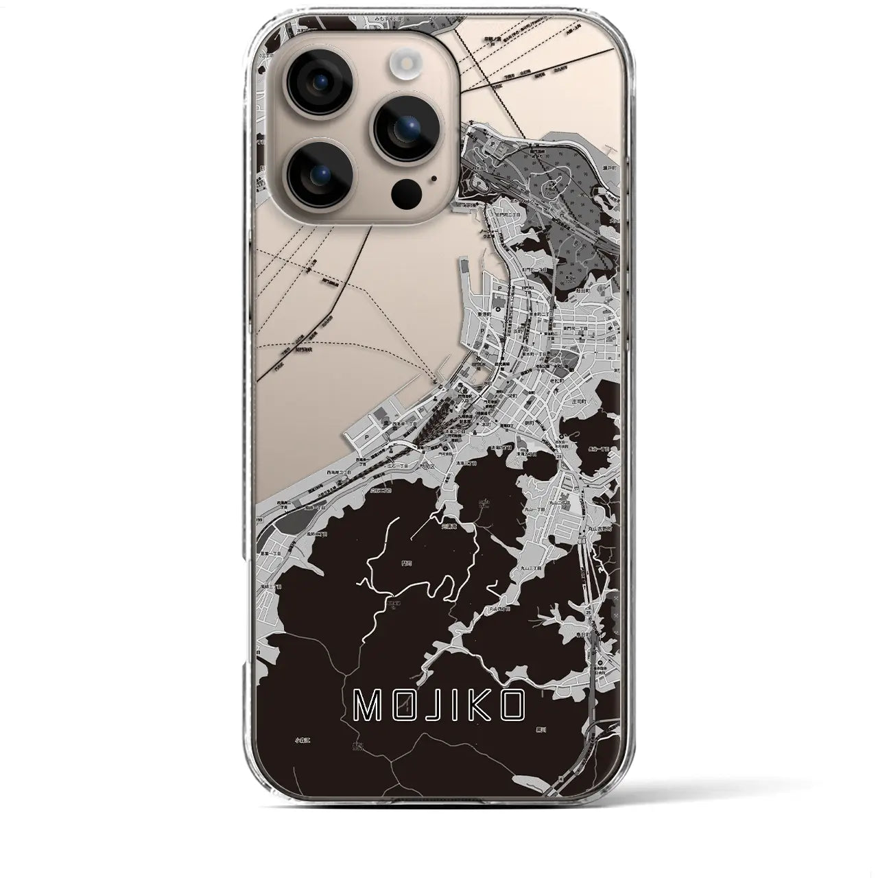 【門司港(福岡県)】地図柄iPhoneケース(クリアタイプ)