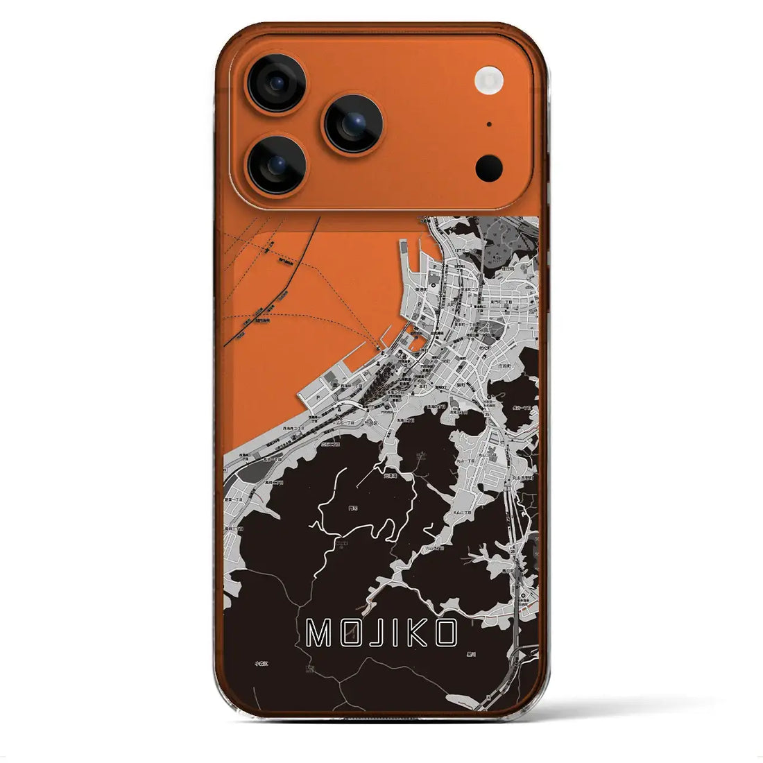 【門司港(福岡県)】地図柄iPhoneケース(クリアタイプ)