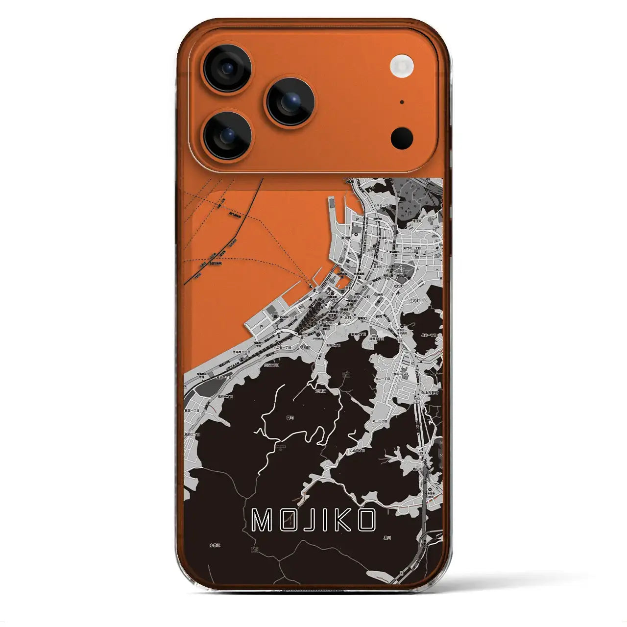 【門司港(福岡県)】地図柄iPhoneケース(クリアタイプ)