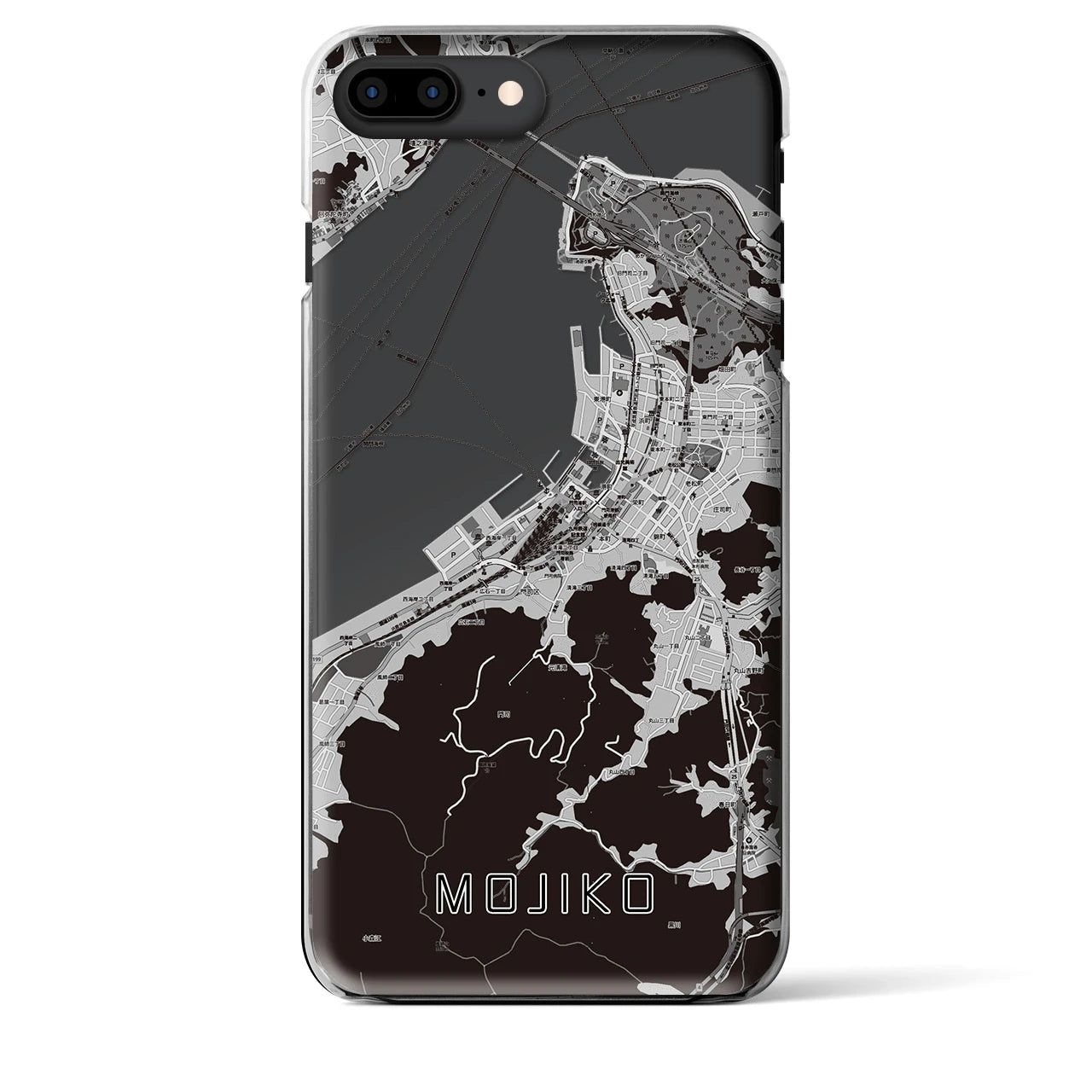 【門司港(福岡県)】地図柄iPhoneケース(クリアタイプ)