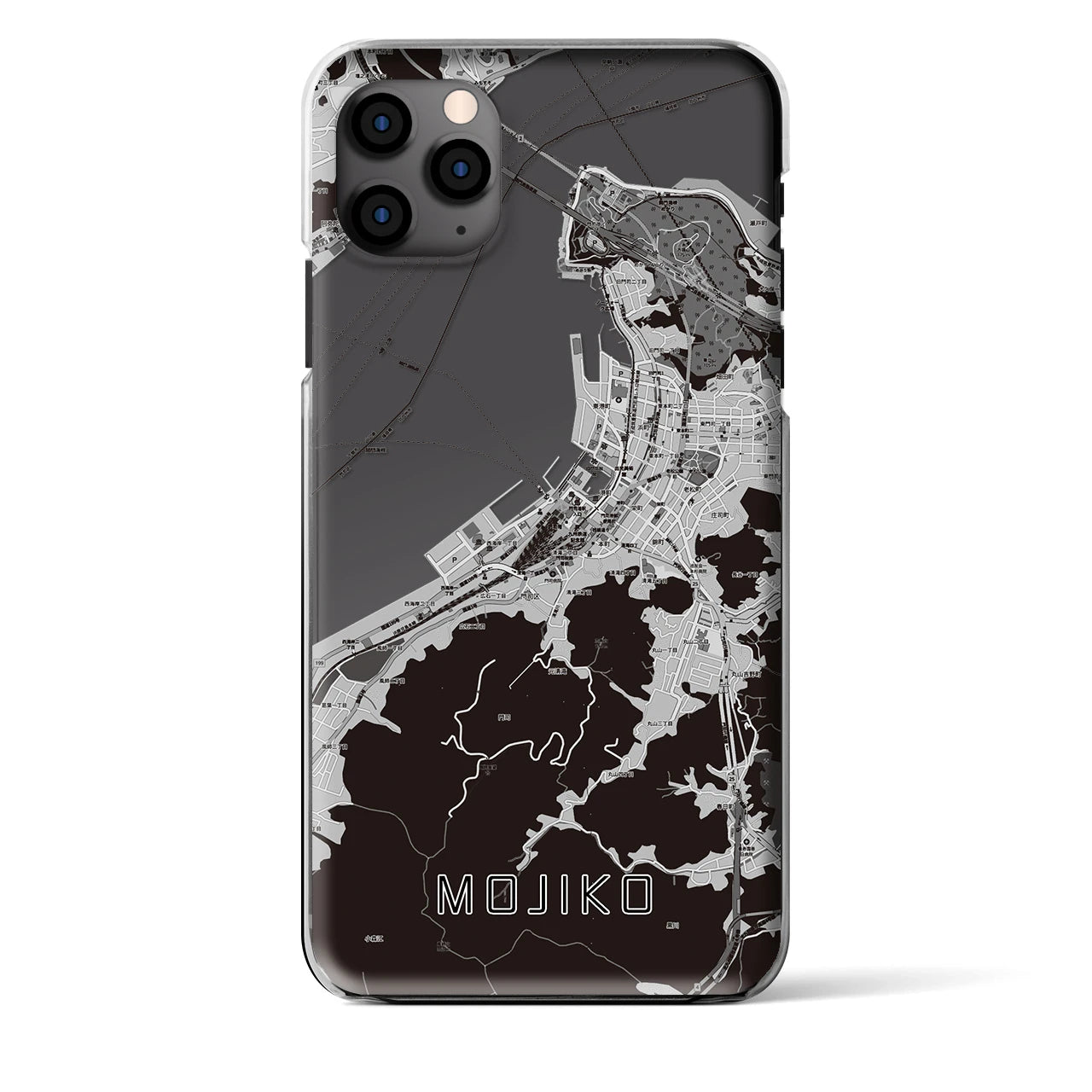 【門司港(福岡県)】地図柄iPhoneケース(クリアタイプ)