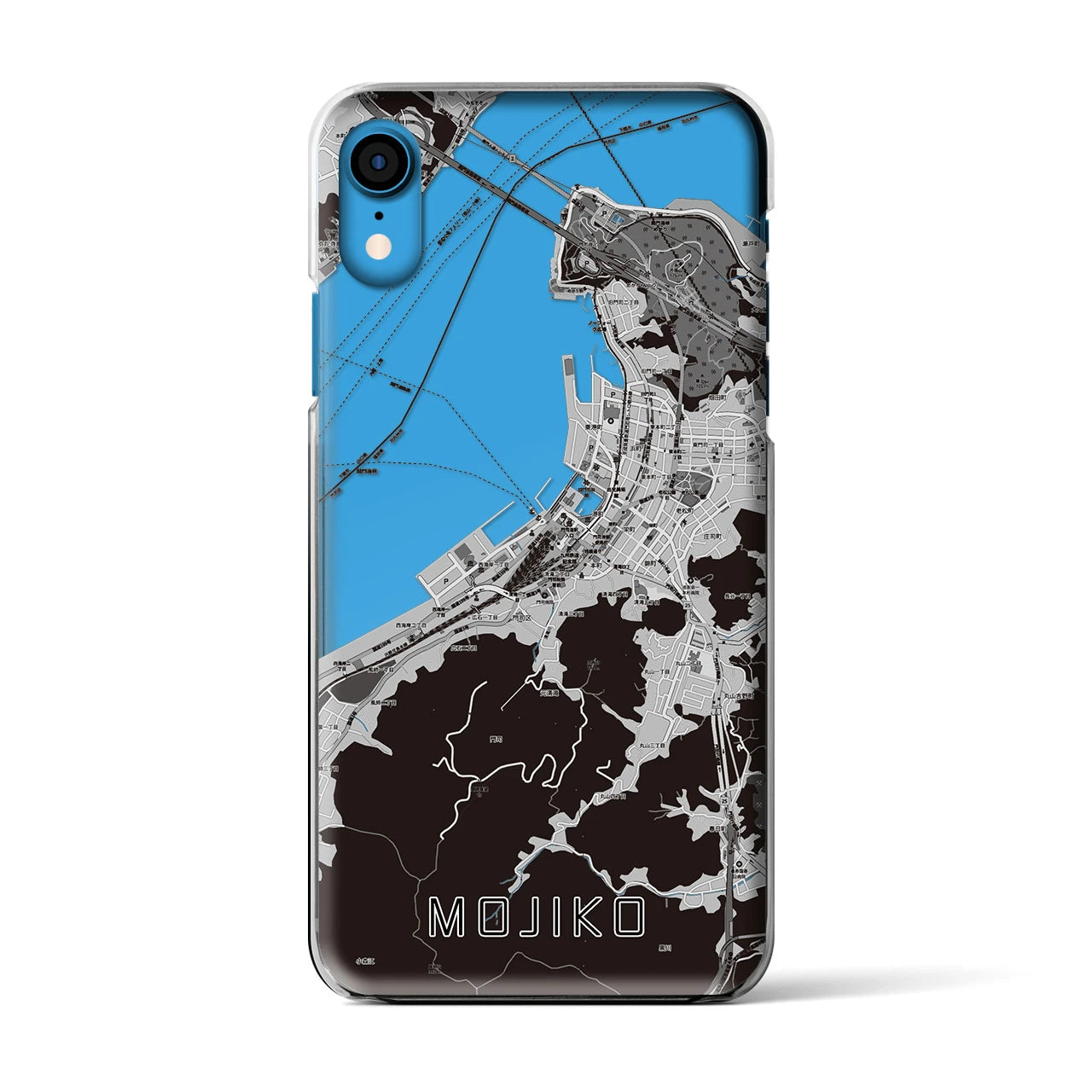 【門司港(福岡県)】地図柄iPhoneケース(クリアタイプ)