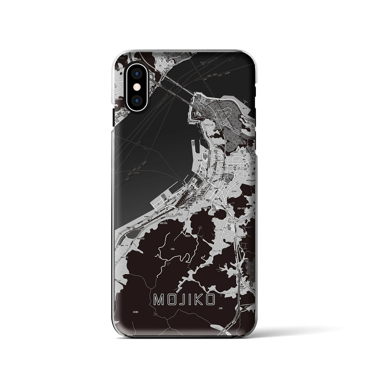 【門司港(福岡県)】地図柄iPhoneケース(クリアタイプ)