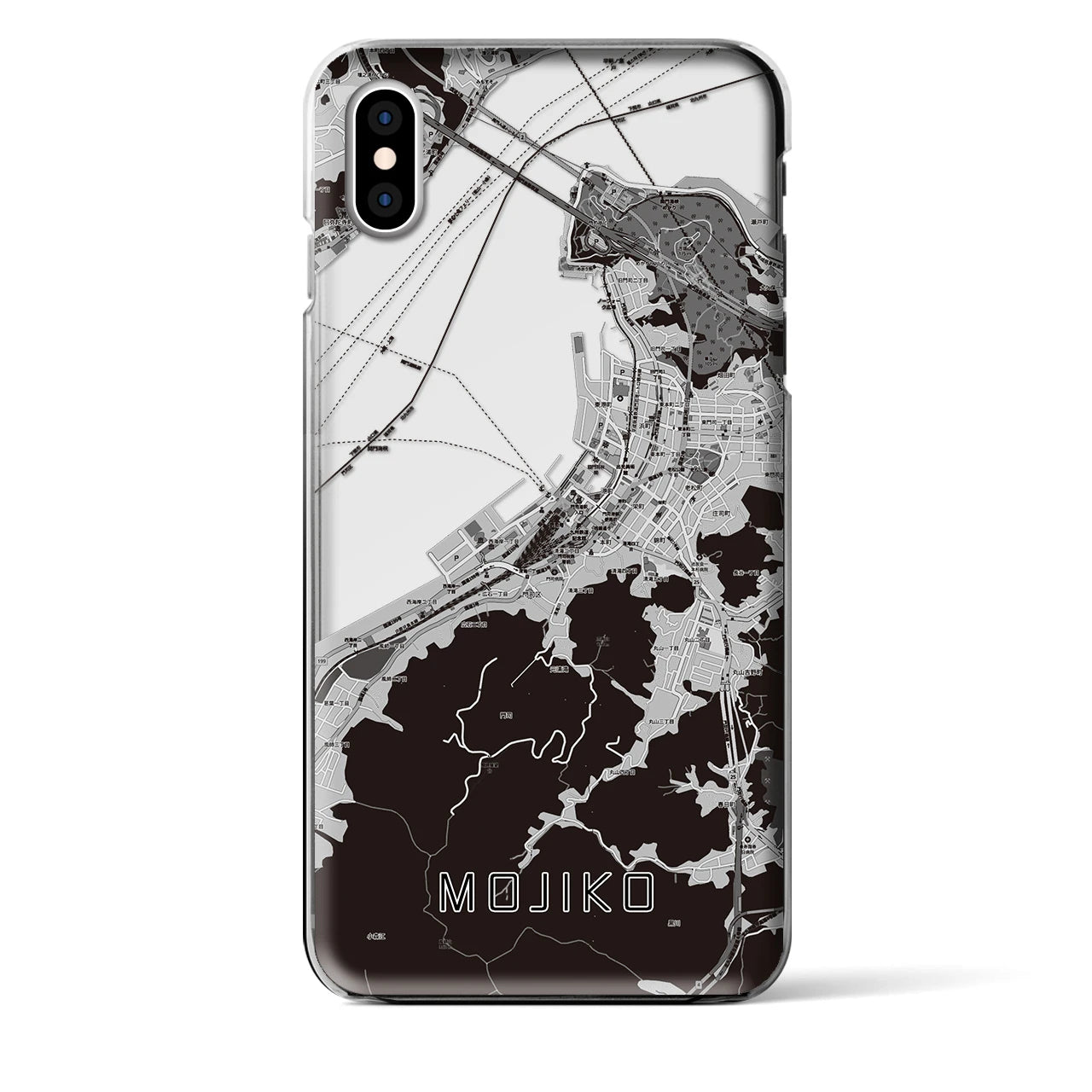 【門司港(福岡県)】地図柄iPhoneケース(クリアタイプ)
