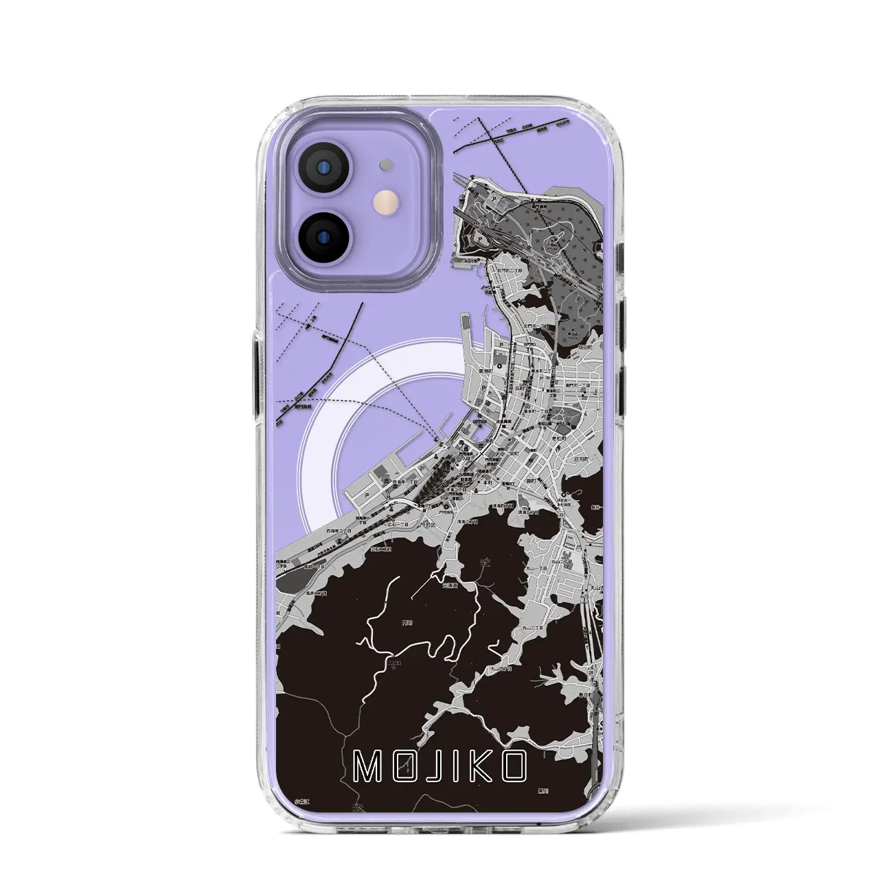 【門司港(福岡県)】地図柄iPhoneケース(MagSafeタイプ)