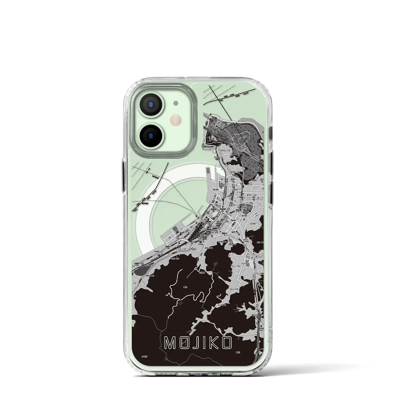 【門司港(福岡県)】地図柄iPhoneケース(MagSafeタイプ)