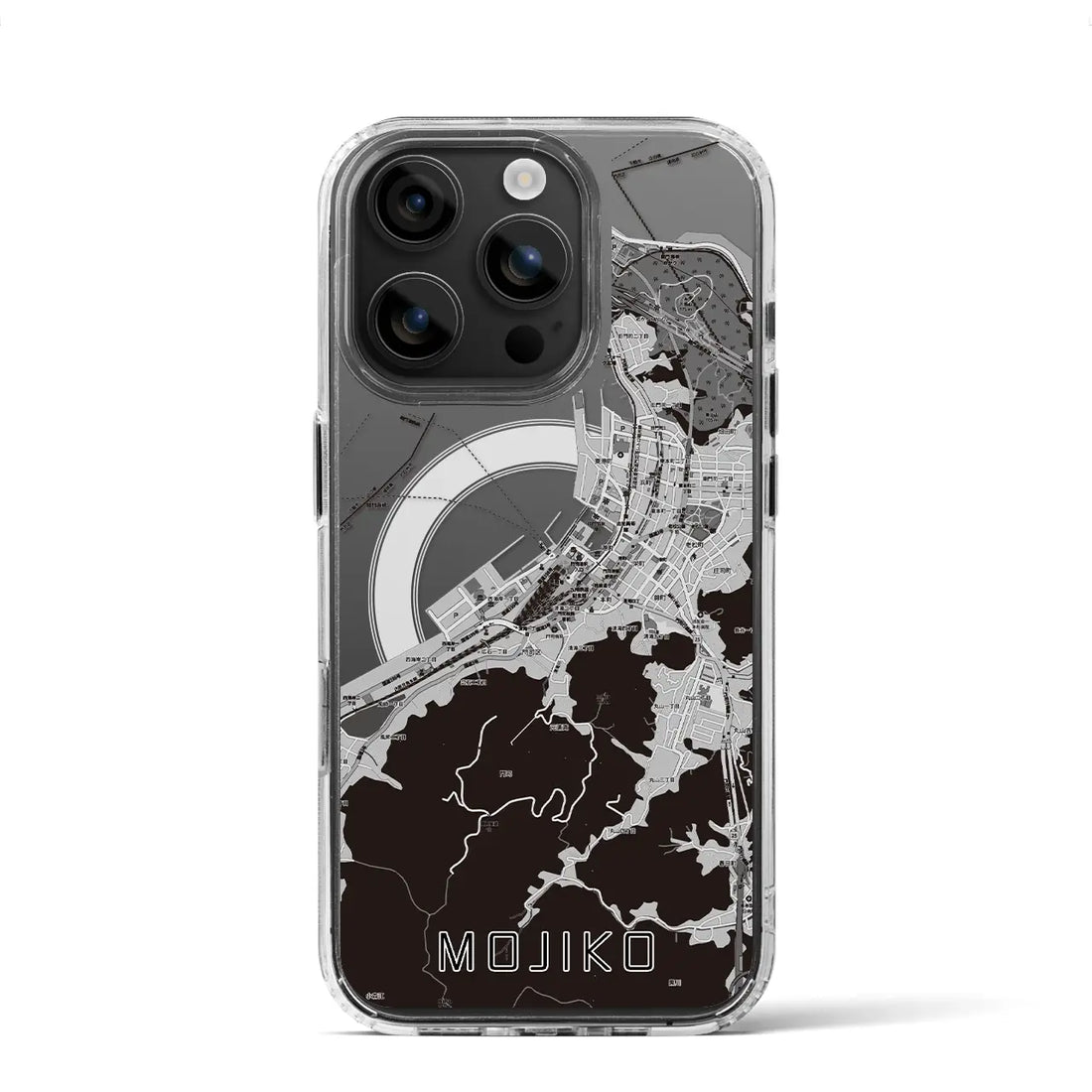 【門司港(福岡県)】地図柄iPhoneケース(MagSafeタイプ)