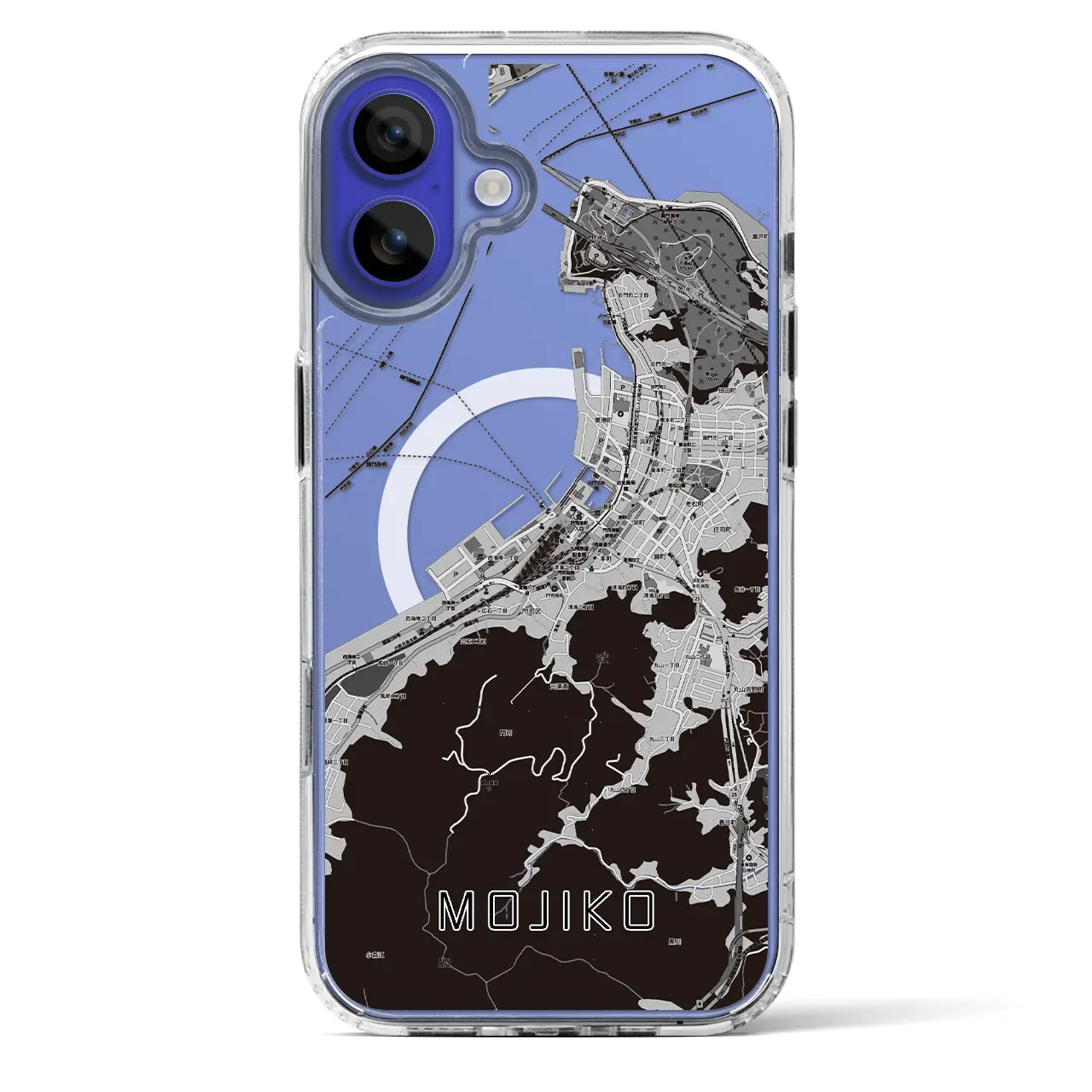 【門司港(福岡県)】地図柄iPhoneケース(MagSafeタイプ)