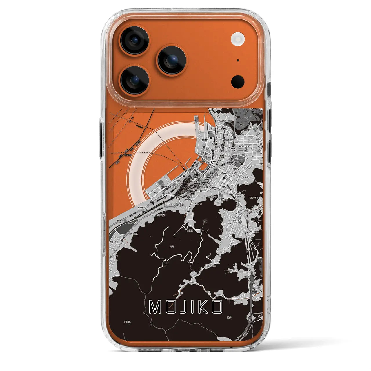 【門司港(福岡県)】地図柄iPhoneケース(MagSafeタイプ)