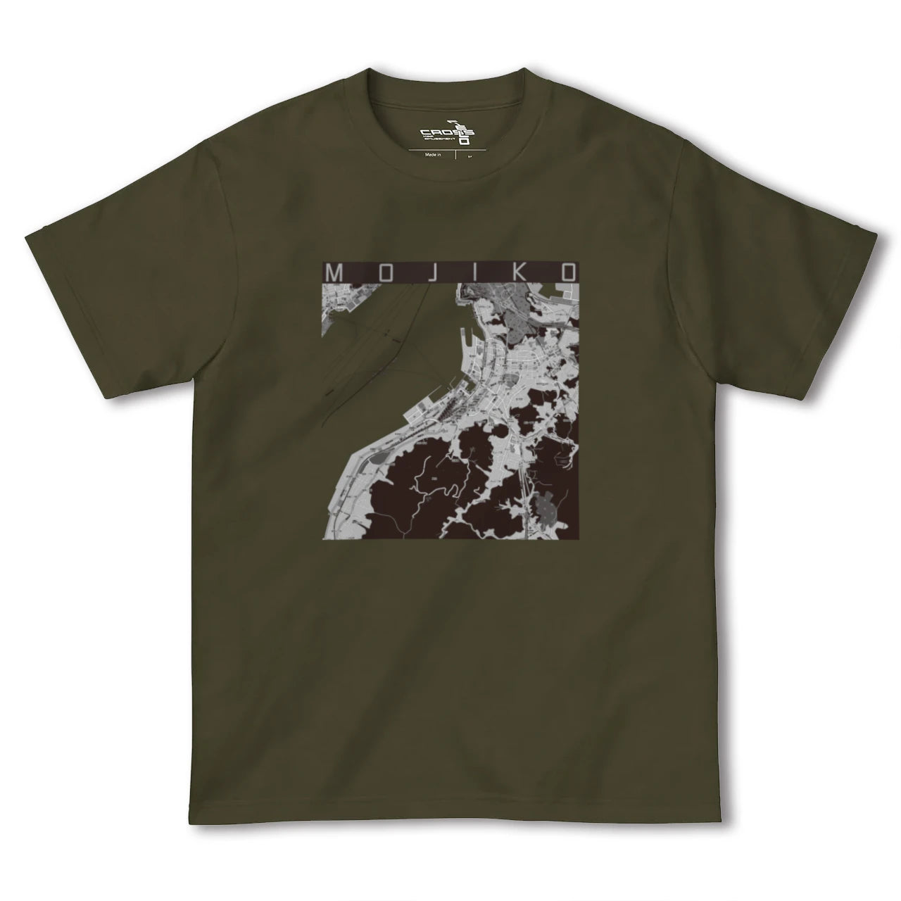【門司港(福岡県)】地図柄ヘビーウェイトTシャツ