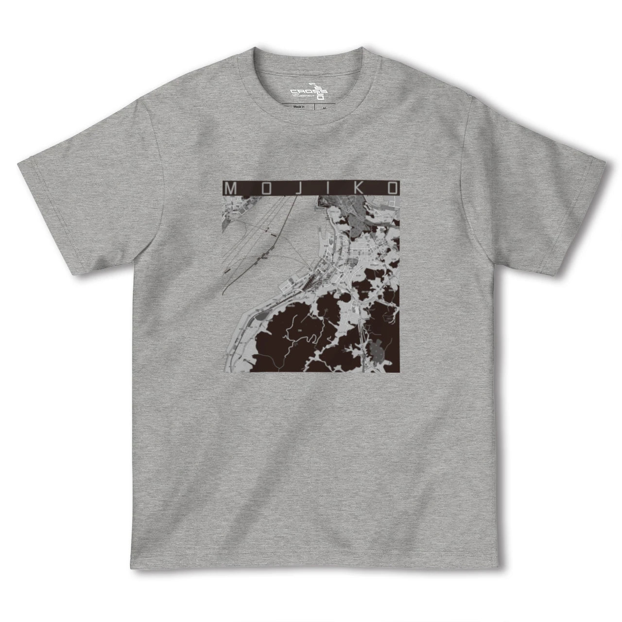 【門司港(福岡県)】地図柄ヘビーウェイトTシャツ