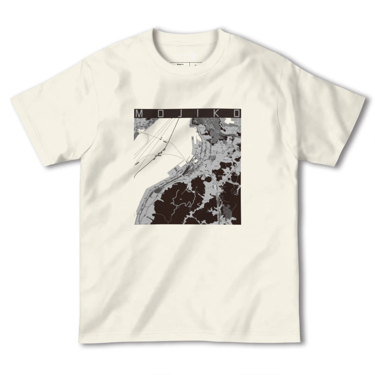 【門司港(福岡県)】地図柄ヘビーウェイトTシャツ