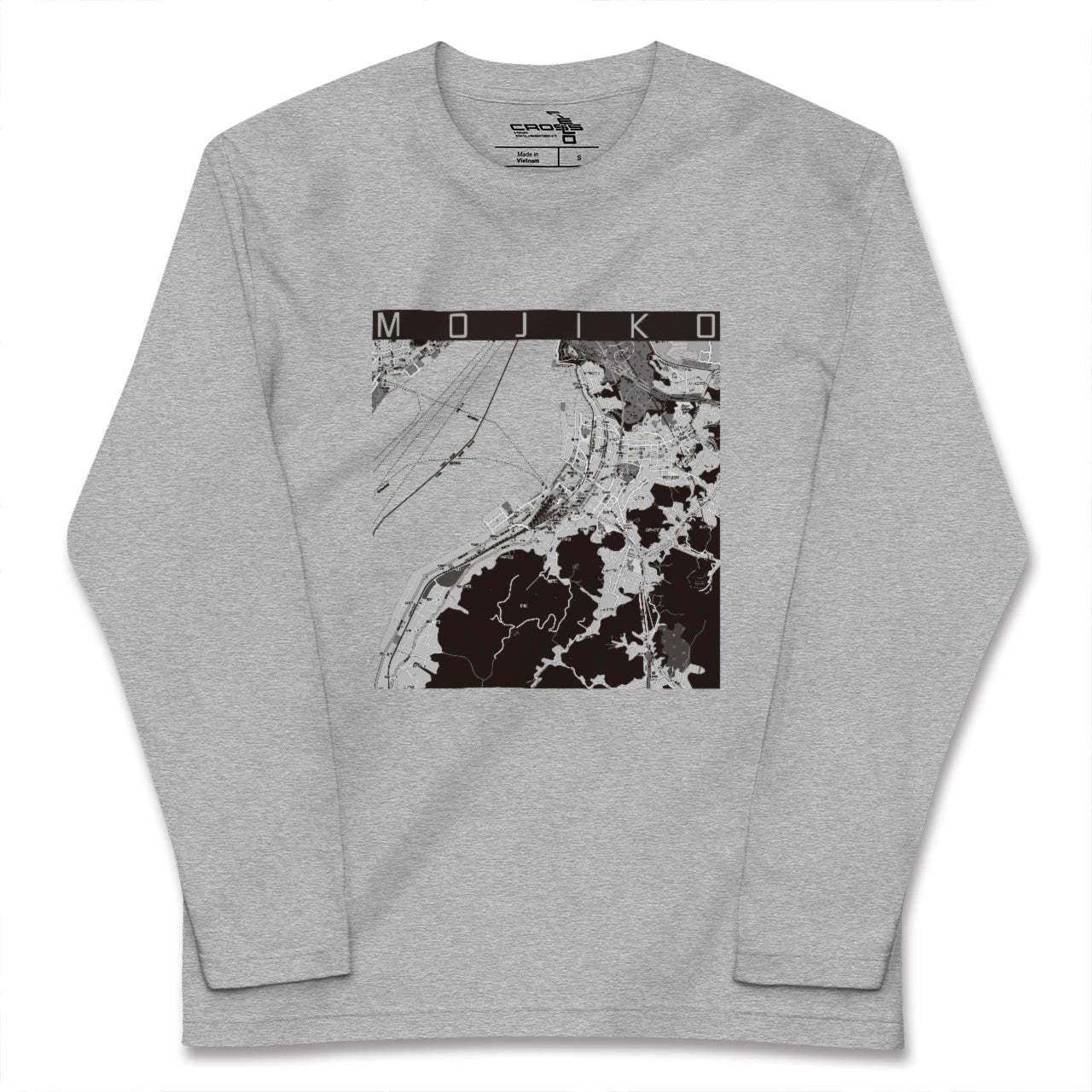 【門司港(福岡県)】地図柄ロングスリーブTシャツ